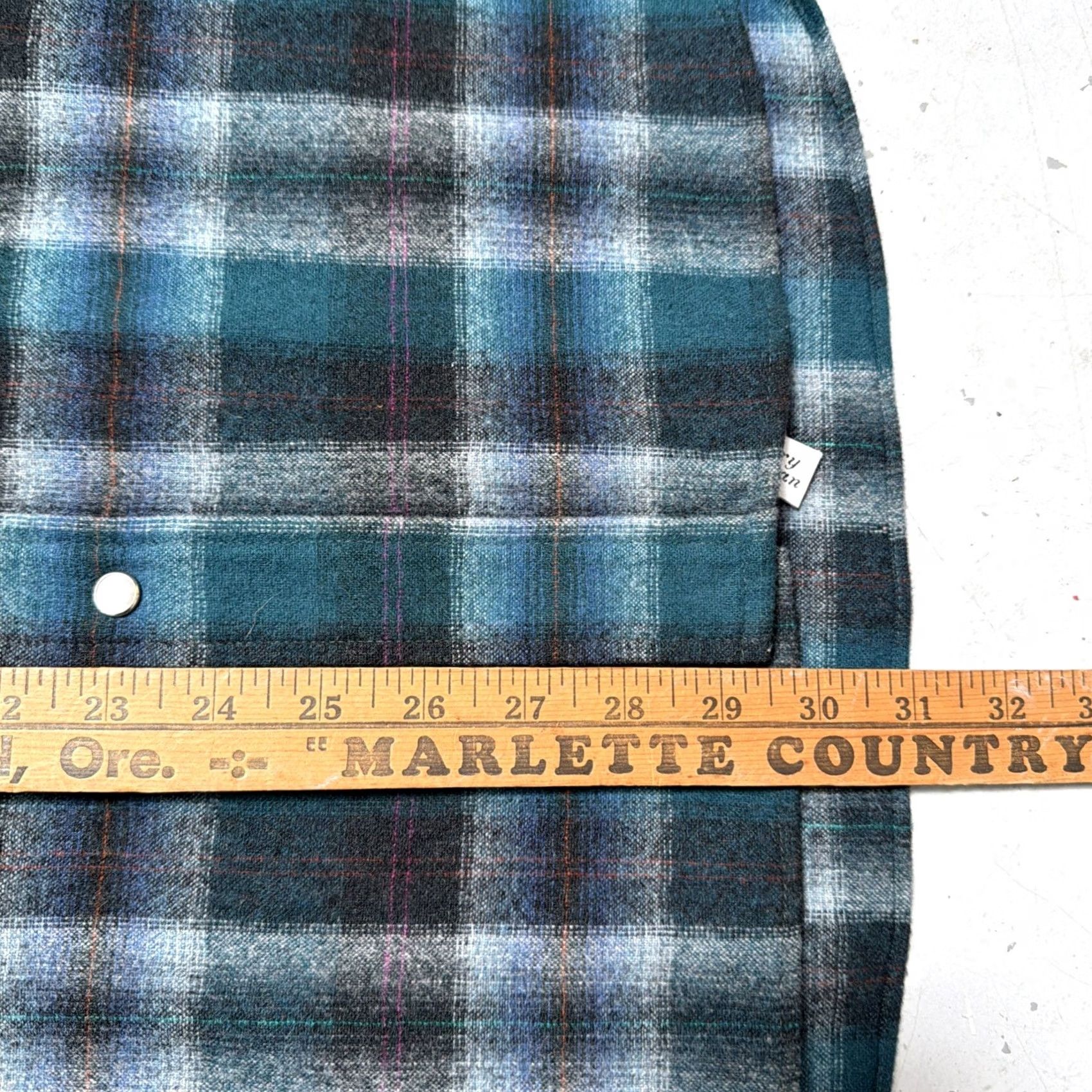 Pendleton Vintage Pendleton High Grade Western Ombre Shadow Plaid Wool Snap Shirt USA M Size US M / EU 48-50 / 2 - 5 Thumbnail