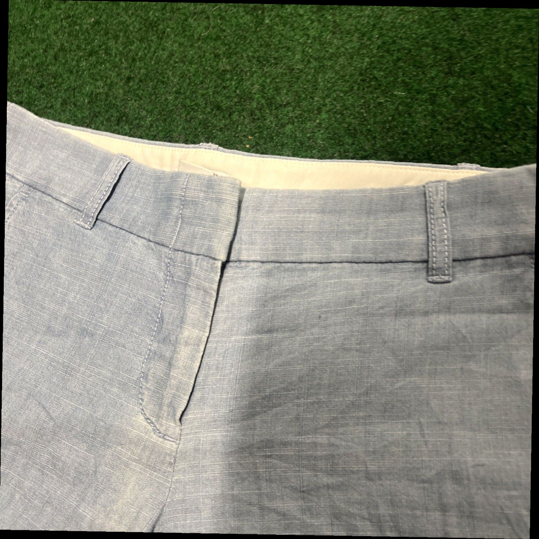 J.Crew J Crew Shorts Womens 2 Blue Chino Casual Zip Fly 3 Inch Inseam Summer Size 26" / US 2 / IT 38 - 4 Thumbnail