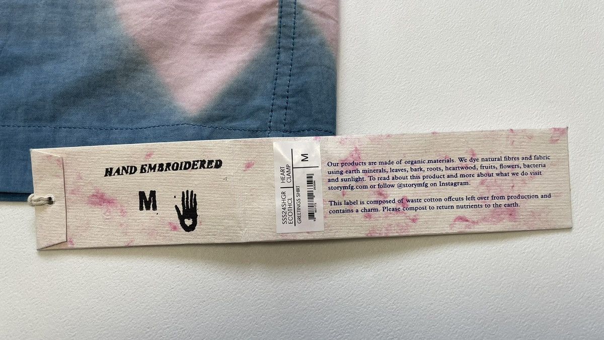Story Mfg. ‘Heart Clamp’ Blue/Pink Tie Dye Shirt Size US M / EU 48-50 / 2 - 9 Thumbnail