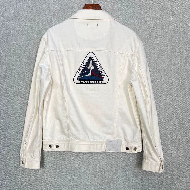Louis Vuitton Louis Vuitton White Astronaut Denim Jacket-2506 Size US L / EU 52-54 / 3 - 2 Thumbnail