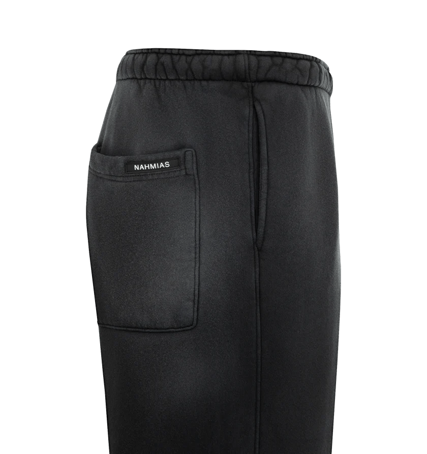 Nahmias o1h1sh11225 Aged Wide Sweatpants in Black Size US 32 / EU 48 - 3 Thumbnail
