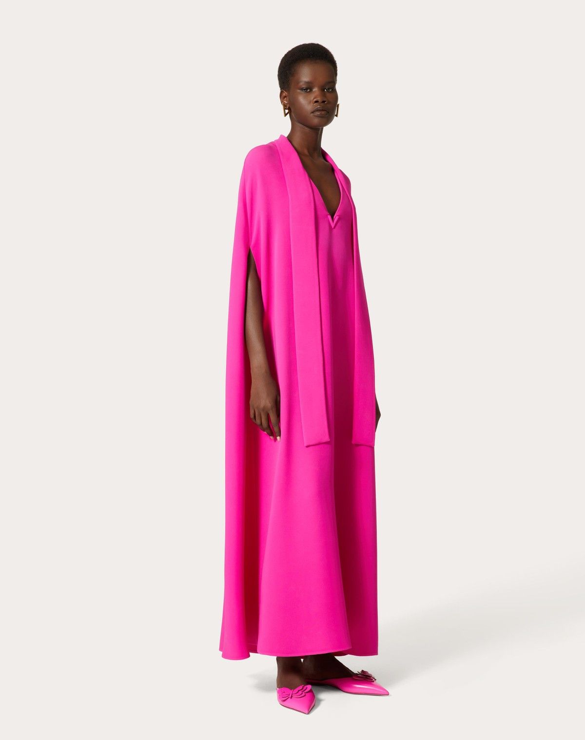 Valentino o1s1wg110525 Cady Couture Mini Dress in Pink Size S / US 4 / IT 40 - 2 Thumbnail