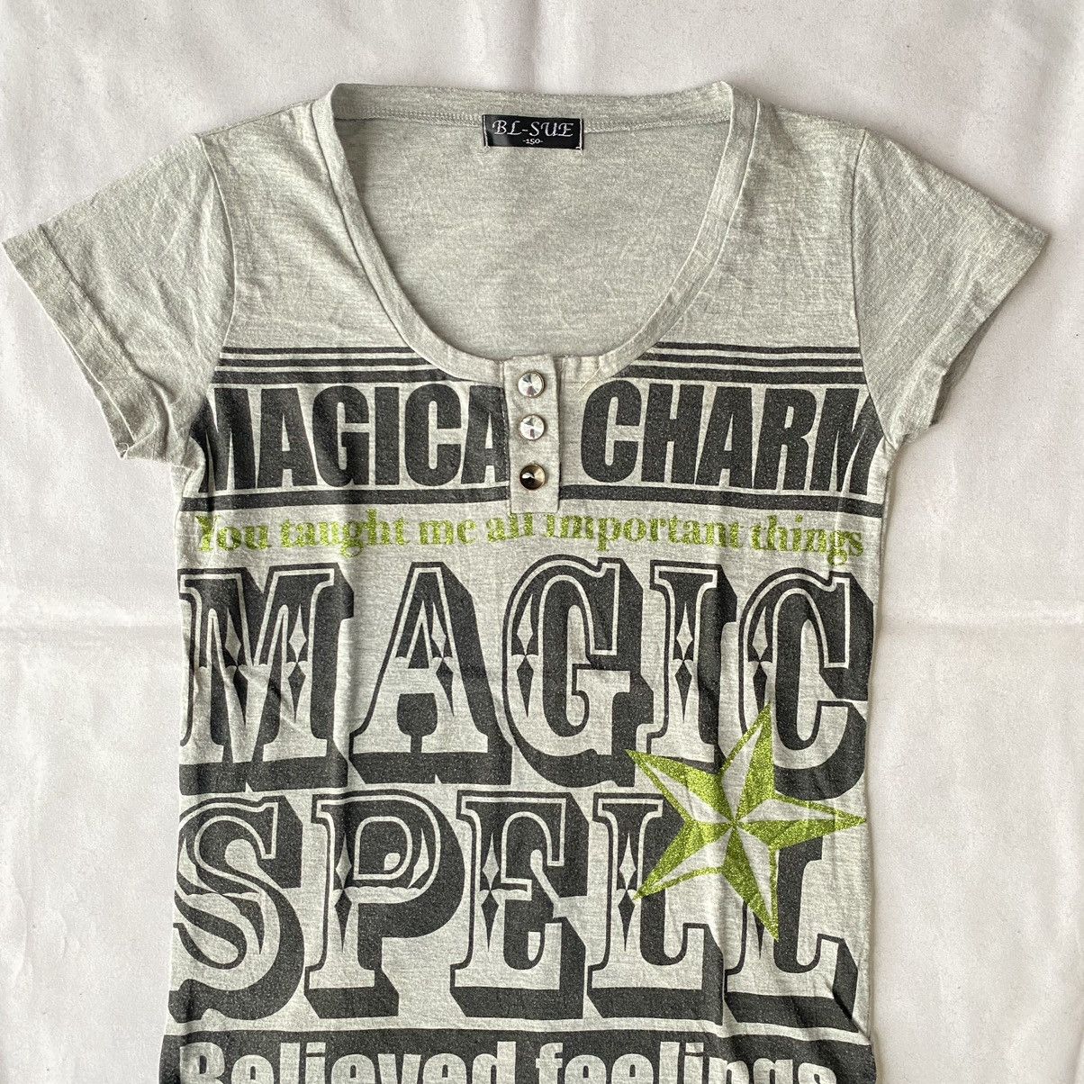 Beauty Beast × Hysteric Glamour × Japanese Brand Y2K Magical Charm Witchy Grunge Fairycore Baby Tees Size M / US 6-8 / IT 42-44 - 5 Thumbnail