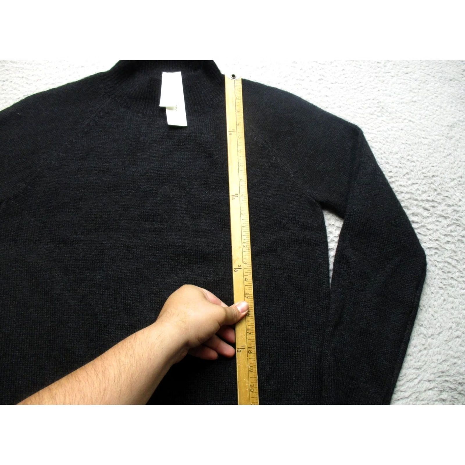 Banana Republic Banana Republic Sweater Womens S Black Wool Alpaca Crewneck Raglan Knit Pullover Size S / US 4 / IT 40 - 3 Thumbnail