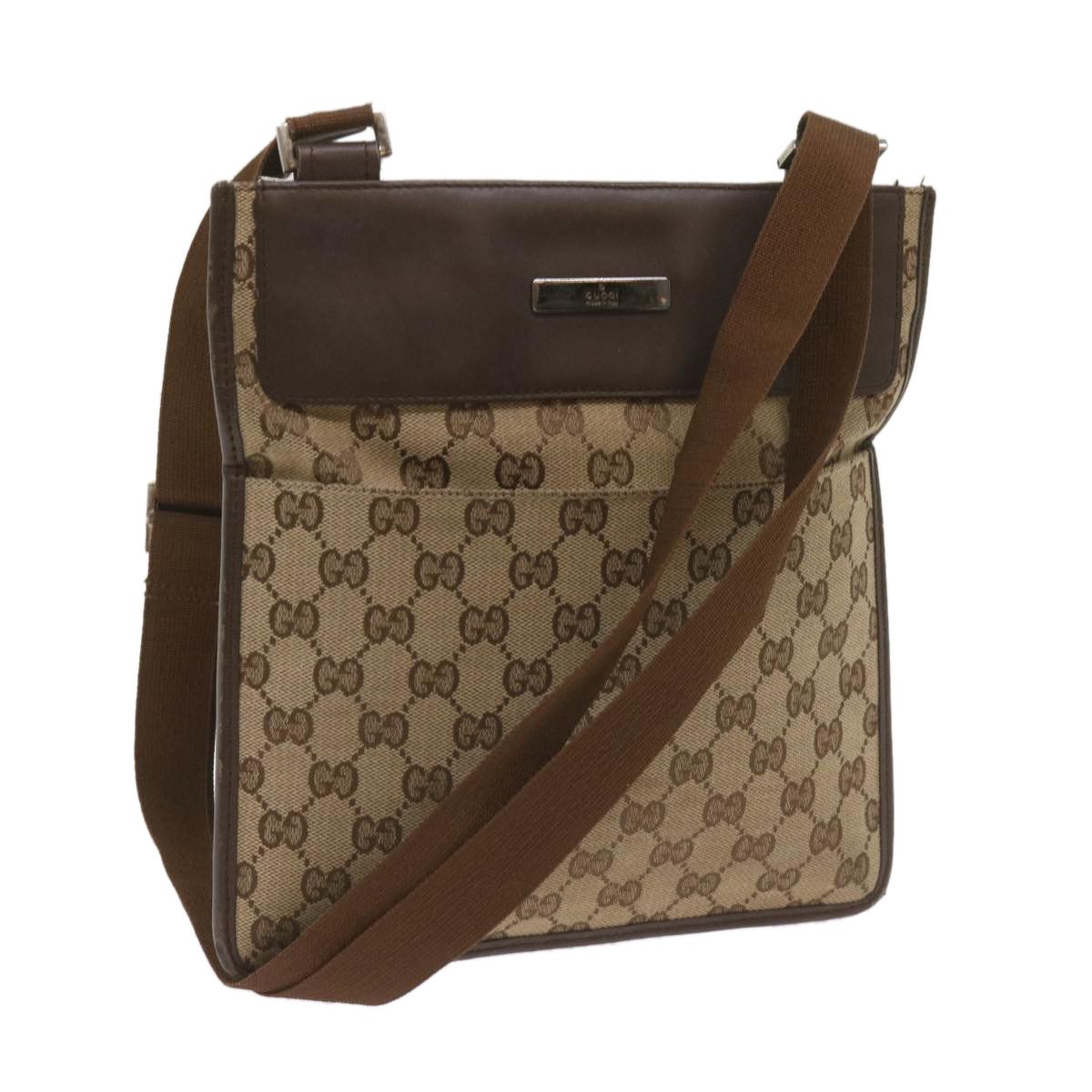 Gucci Gg Canvas Beige Canvas Shoulder Bag (Pre-Owned) Size ONE SIZE - 1 Thumbnail