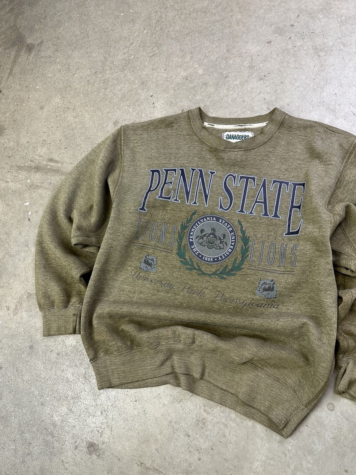 Vintage Vintage Collegiate Crewneck 90s Penn State Spellout Boxy M/L Size US M / EU 48-50 / 2 - 2 Thumbnail