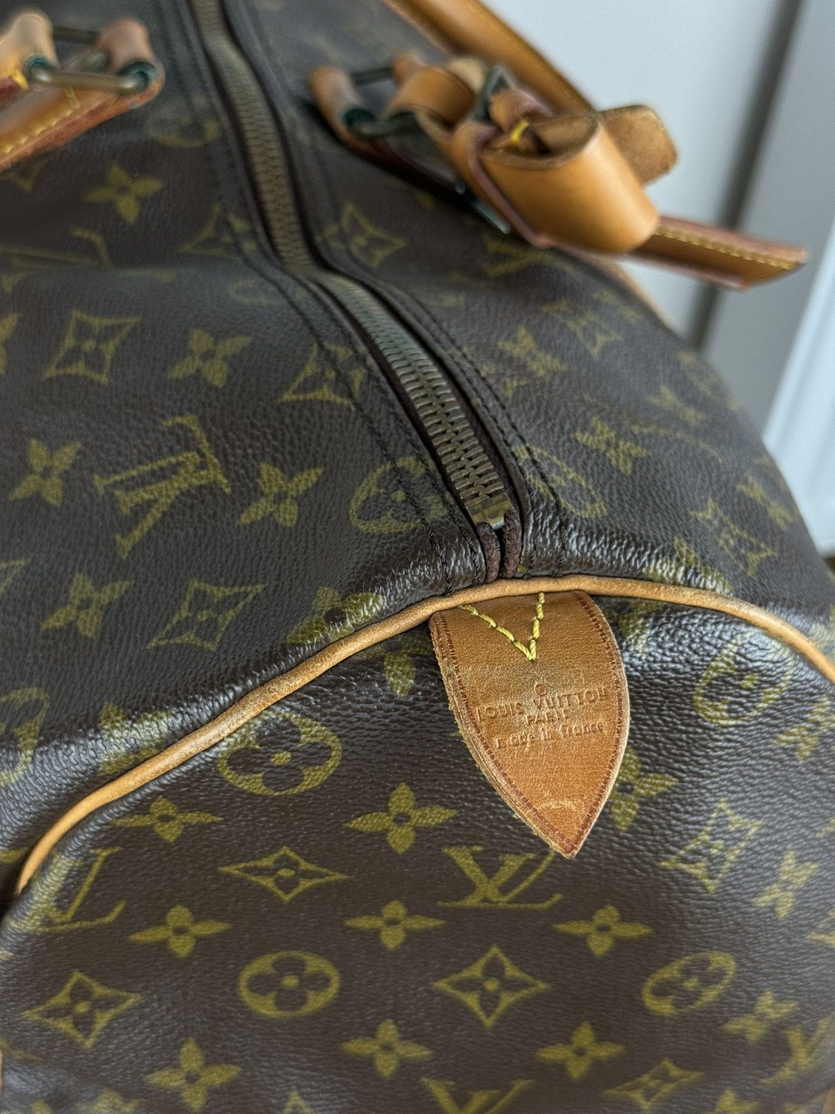 Genuine Leather × Louis Vuitton × Vintage Luxury travel bag Louis Vuitton Keepall 50 original item Size ONE SIZE - 5 Thumbnail