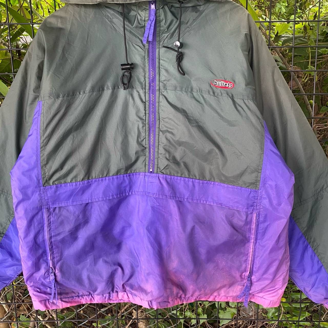Japanese Brand × Vintage Vtg Hyper Bullets Multi Colour Half Zipper Size US L / EU 52-54 / 3 - 3 Thumbnail