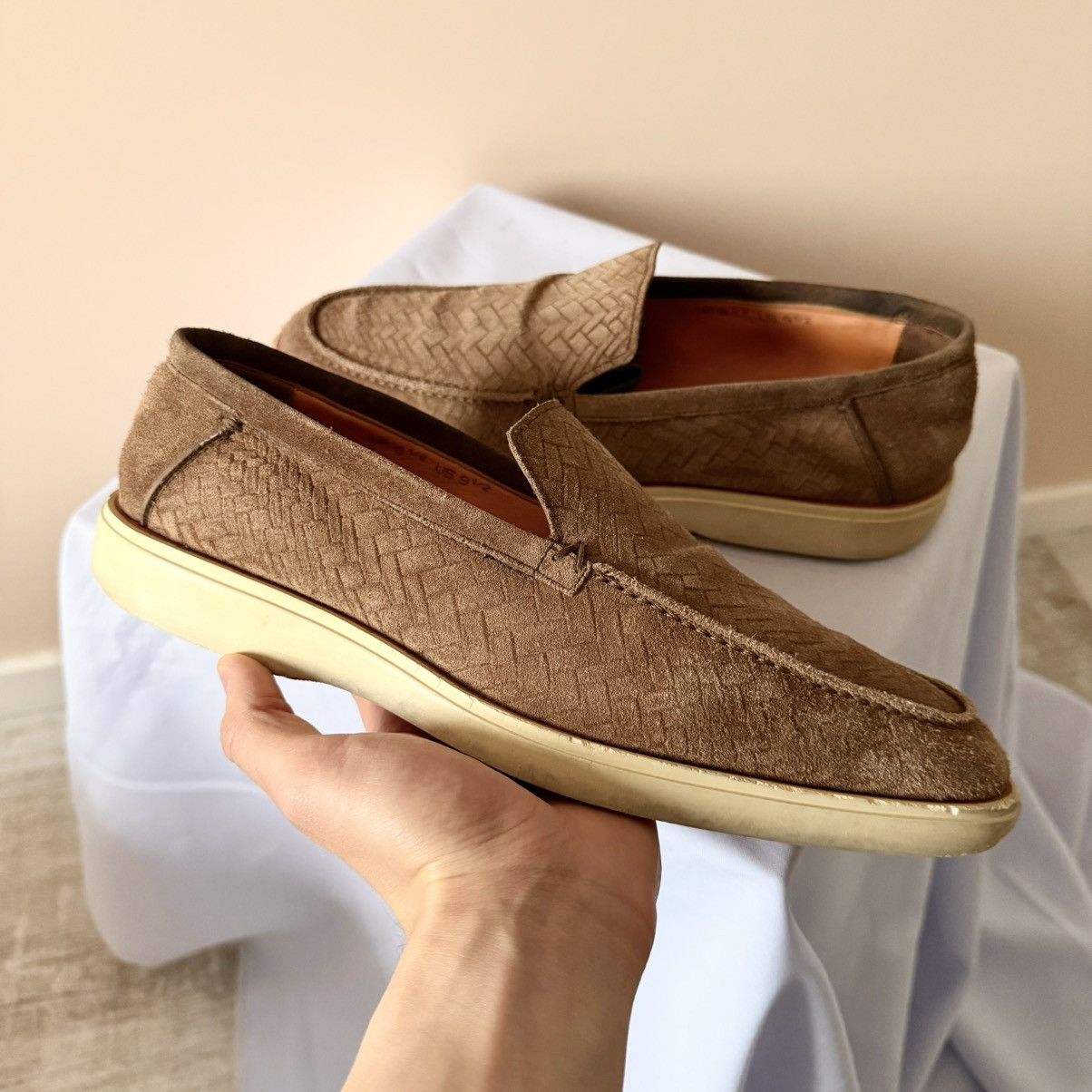 Santoni Santoni Suede Loafer Dress Shoes Size US 9.5 / EU 42-43 - 6 Thumbnail