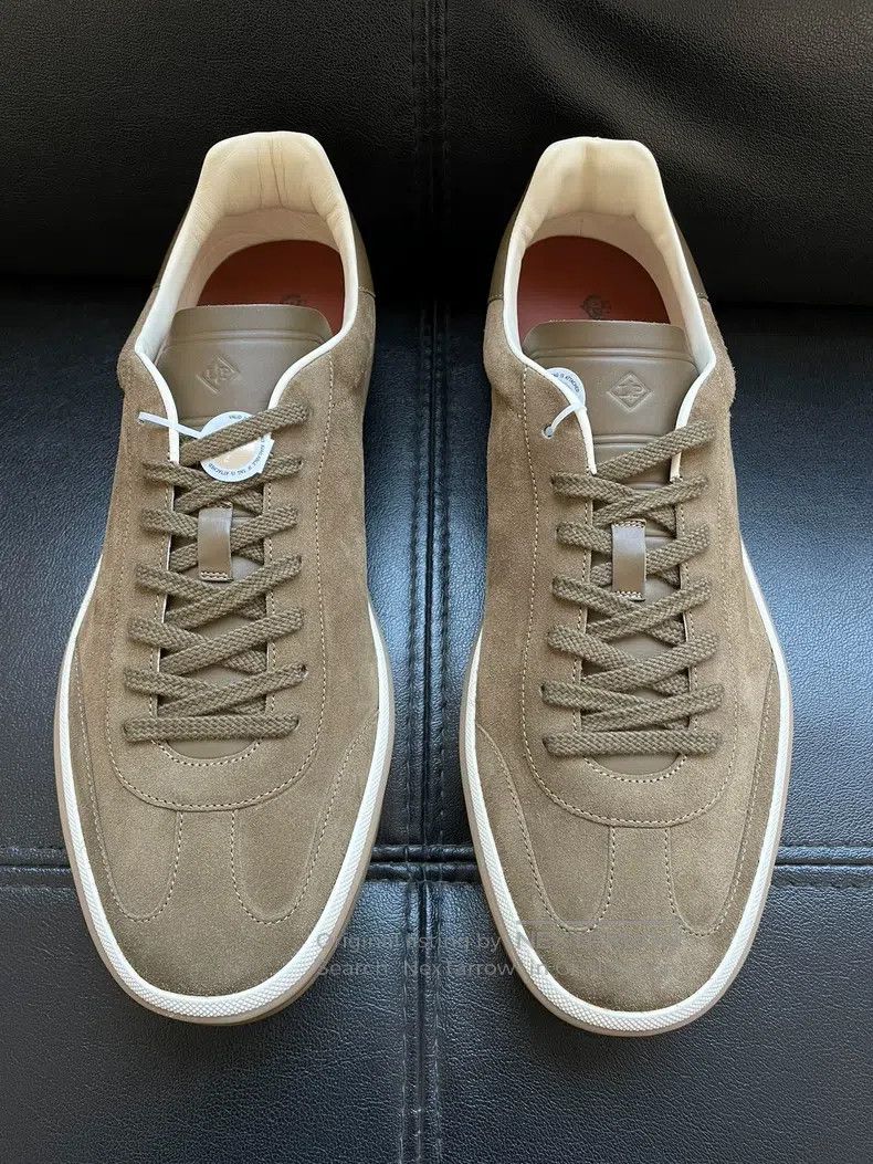 Loro Piana LORO PIANA Tennis Walk Round Toe Fashion Lacing Casual Low Size US 12 / EU 45 - 1 Thumbnail