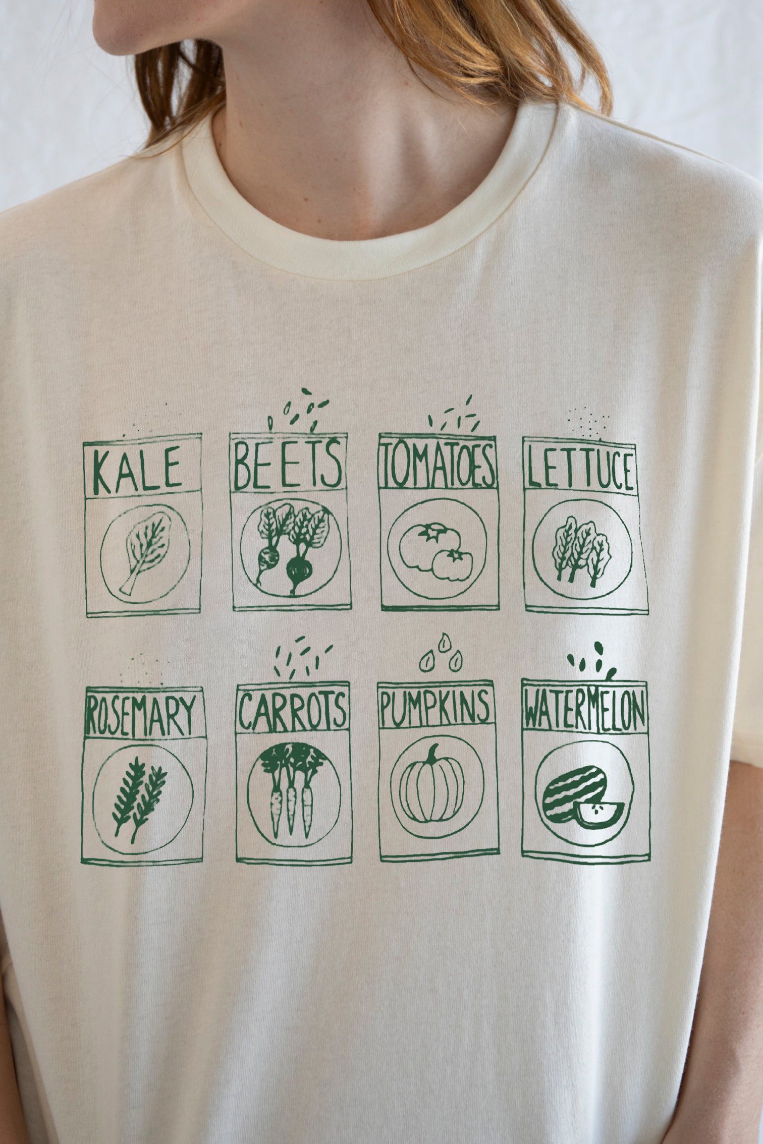 The Unbranded Brand Kale Shirt, Garden Shirt, Screen Print T-Shirt, Graphic Tee Size L / US 10 / IT 46 - 4 Thumbnail
