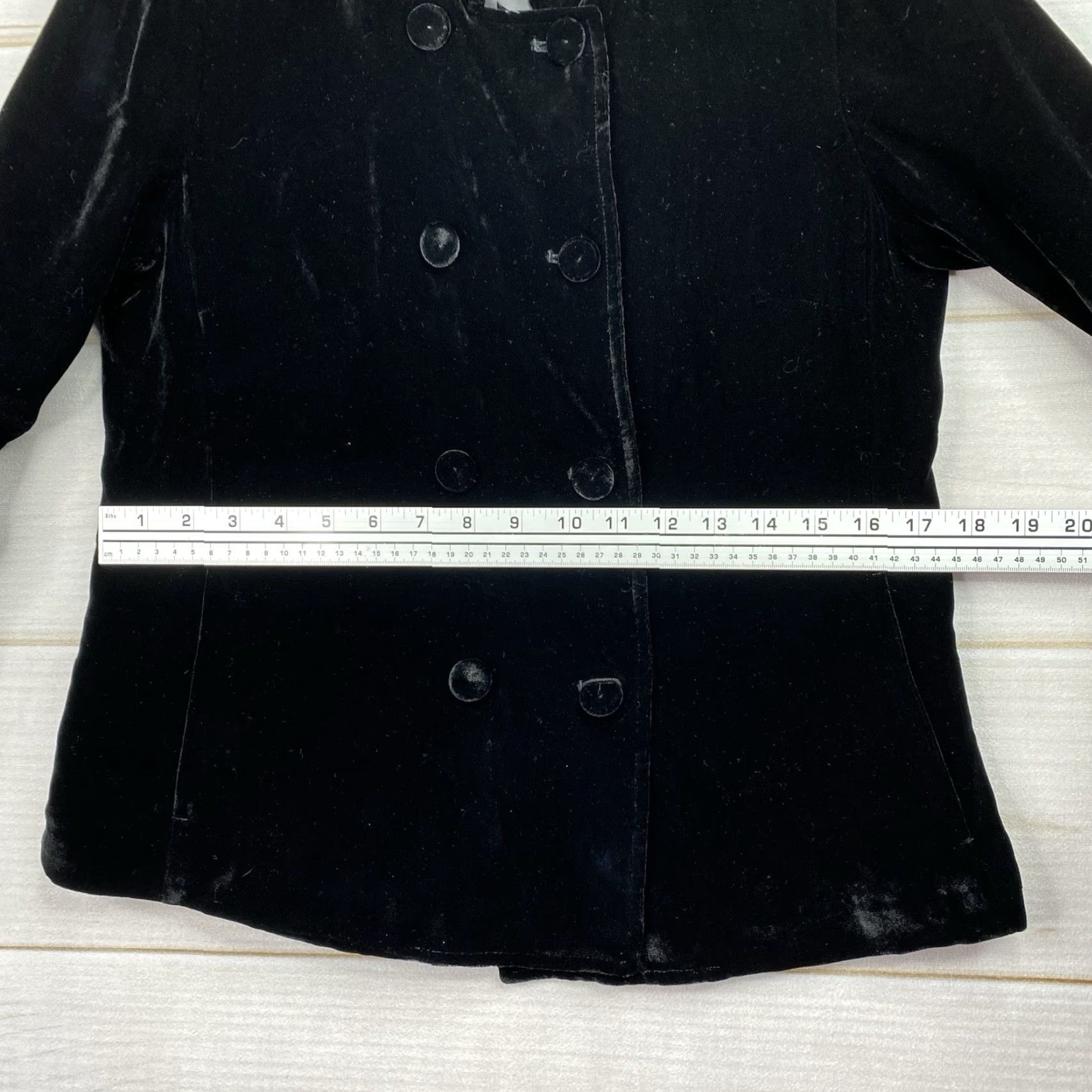 J. Jill J. Jill Crushed Velvet Jacket Sz S Button-Up Double Breasted Blazer Evening Black Velvet Jacket Women S Blazer Jacket Fine Size S / US 4 / IT 40 - 7 Thumbnail
