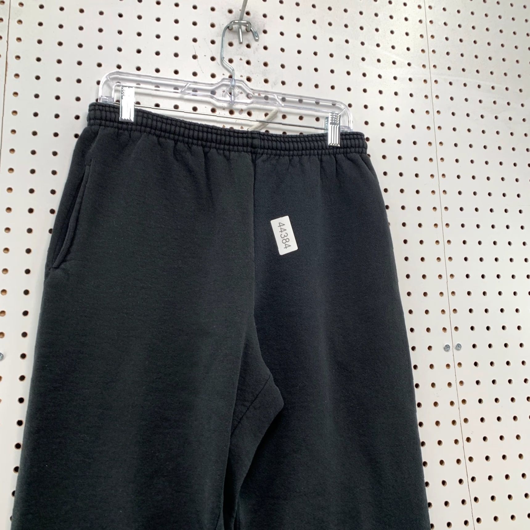 Russell Athletic VINTAGE Russell Athletic Sweatpants Mens Medium Black Fleece Pockets 90s Straight Size US 31 - 4 Thumbnail