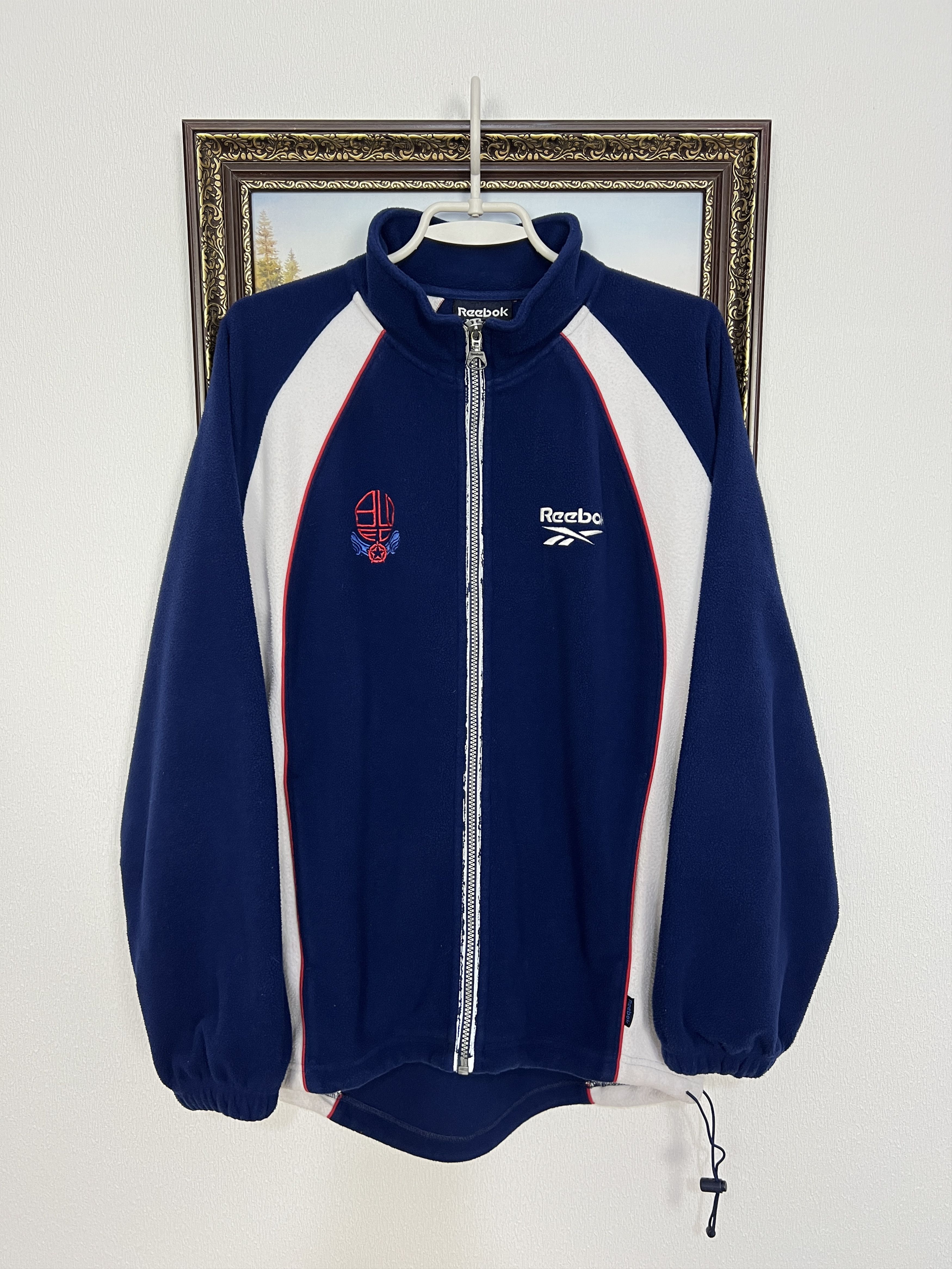 Reebok Vintage Bolton Wanderers Football Blue Fleece Jacket Track Size US M / EU 48-50 / 2 - 1 Thumbnail