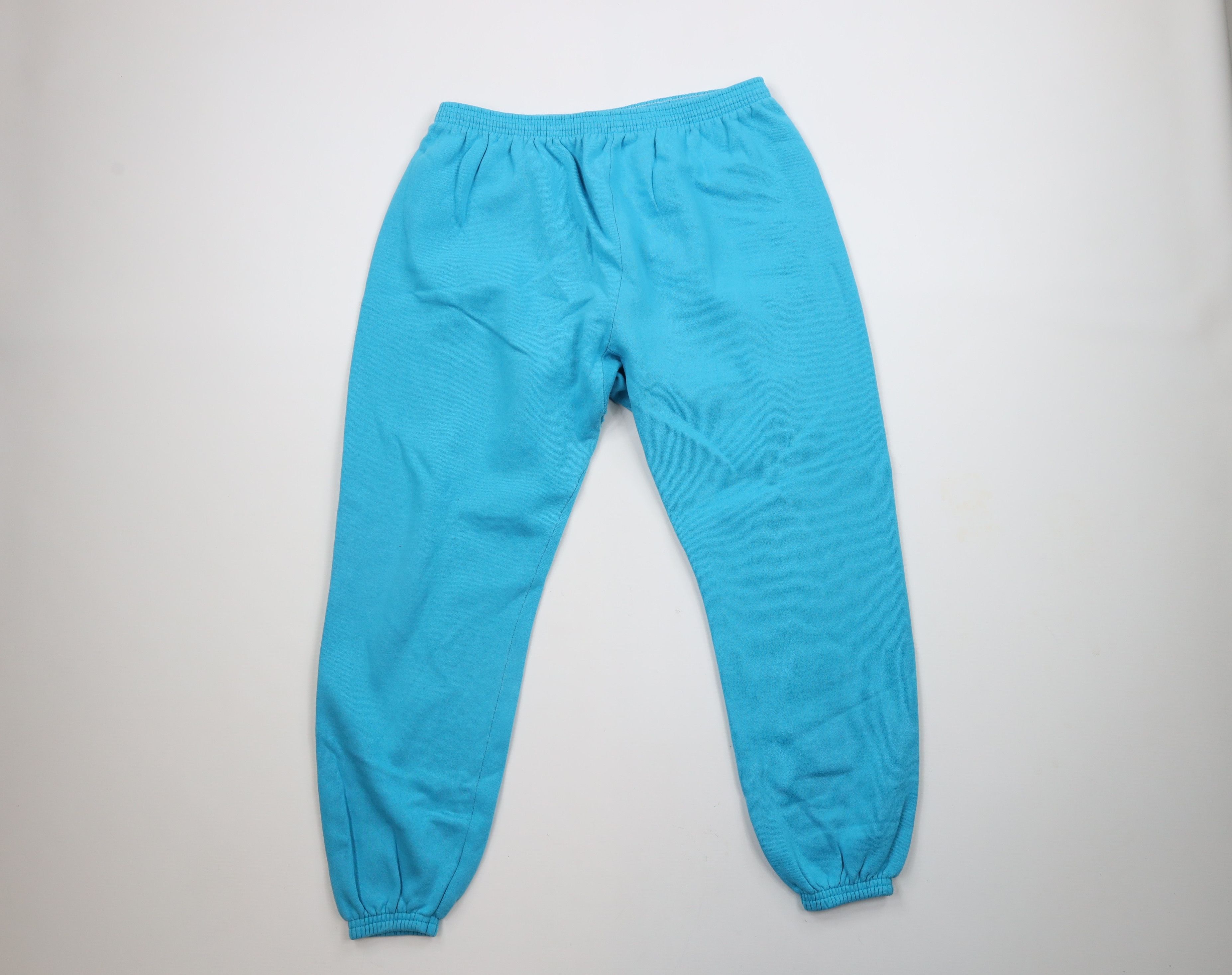 Vintage Vintage 70s 80s Streetwear Sweatpants Joggers Blue USA Size US 36 / EU 52 - 1 Thumbnail
