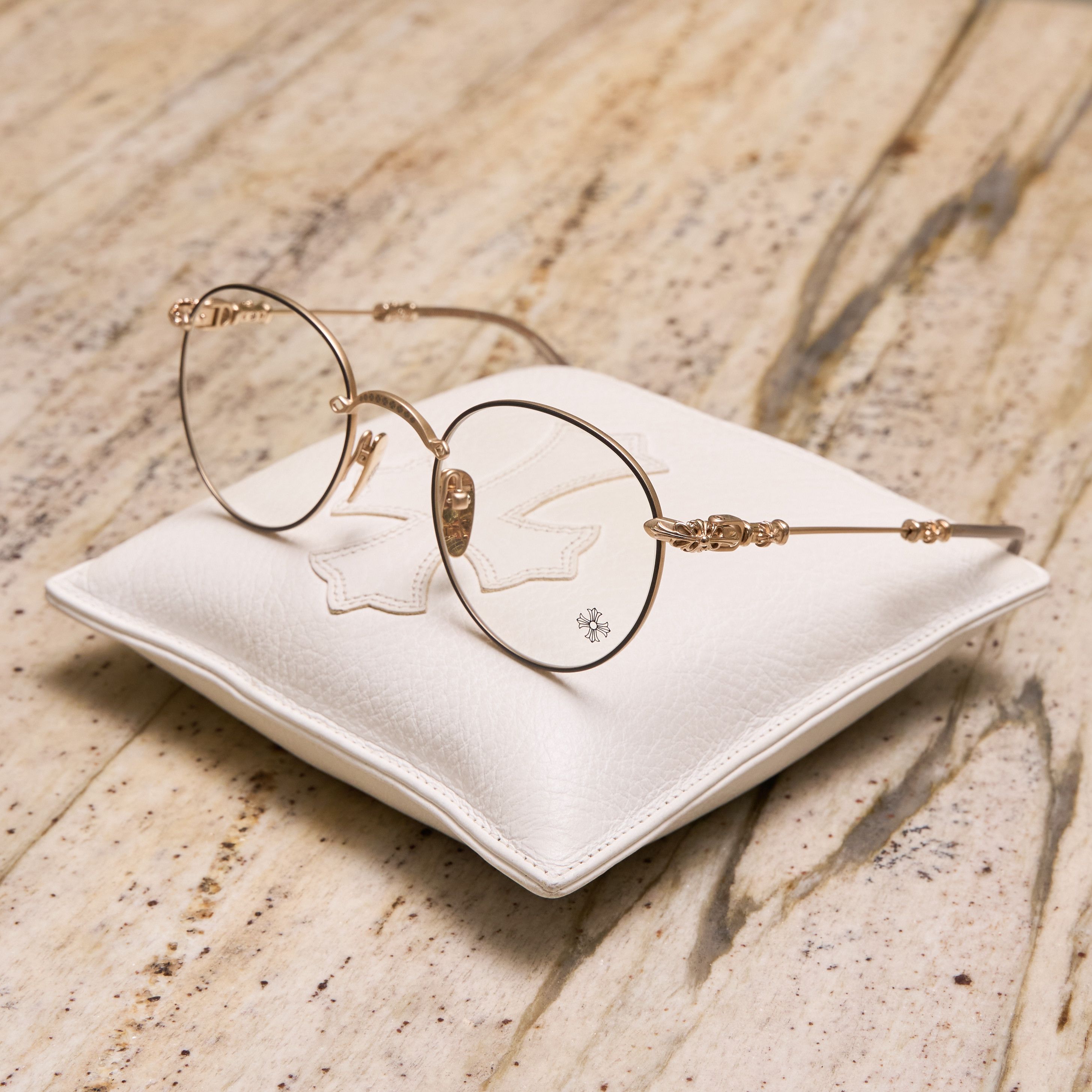 クロムハーツ　CHROMEHEARTS サングラス　BUBBA-A Chrome Hearts Bubba - A Gold Sunglasses | 131585_GP_P