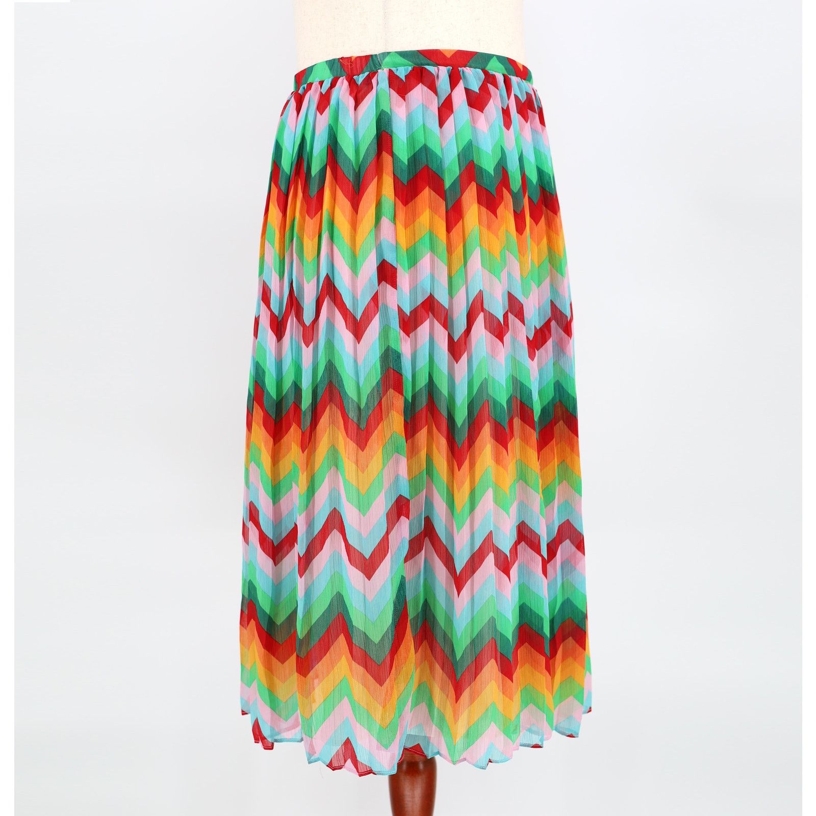 The Unbranded Brand Romeo+Juliet Couture Women Pleated A-line Midi Skirt Size L Size 34" / US 12 / IT 48 - 2 Thumbnail