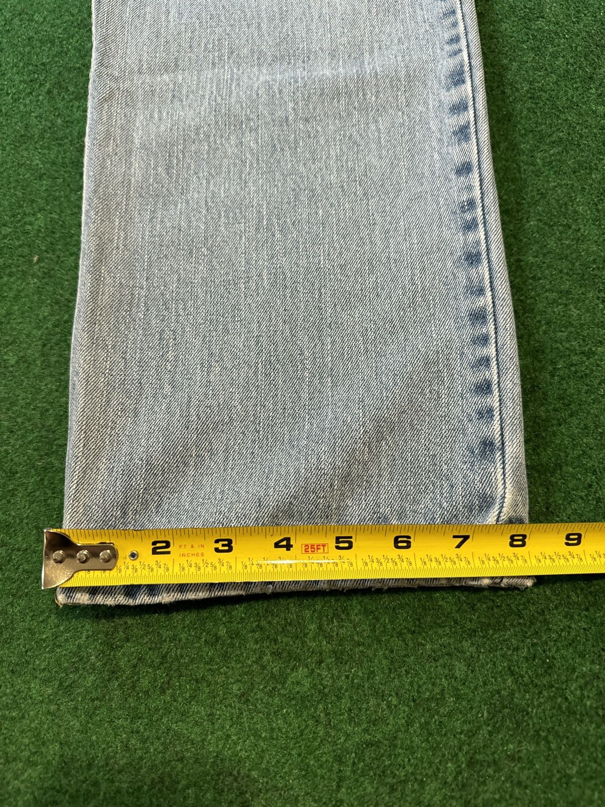 Levi's × Levi's Vintage Clothing × Vintage Y2K Levi’s 550 Relaxed Fit Wide Leg Baggy Light Wash Jeans Size US 35 - 8 Thumbnail