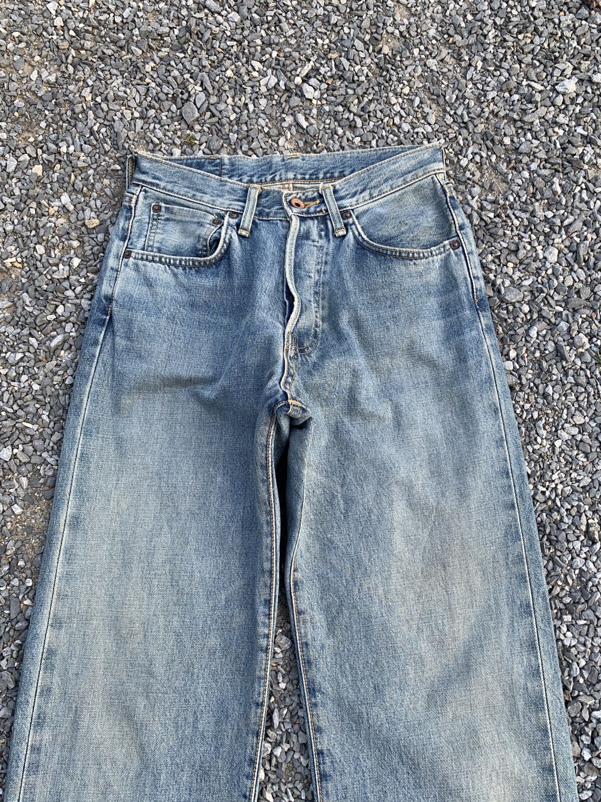 Kapital VINTAGE EDWIN SELVEDGE RUSTY FADED DISTRESSED DENIM Size US 27 - 6 Thumbnail