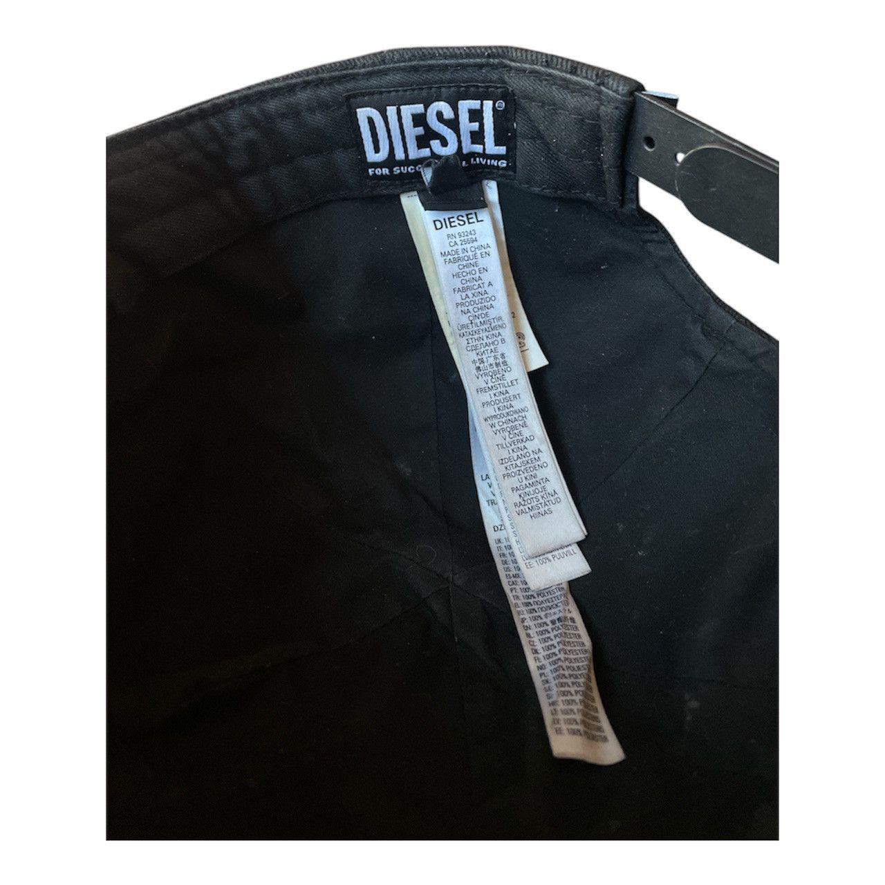 Diesel Diesel C-Ayrton Adjustable Cap Size ONE SIZE - 2 Thumbnail