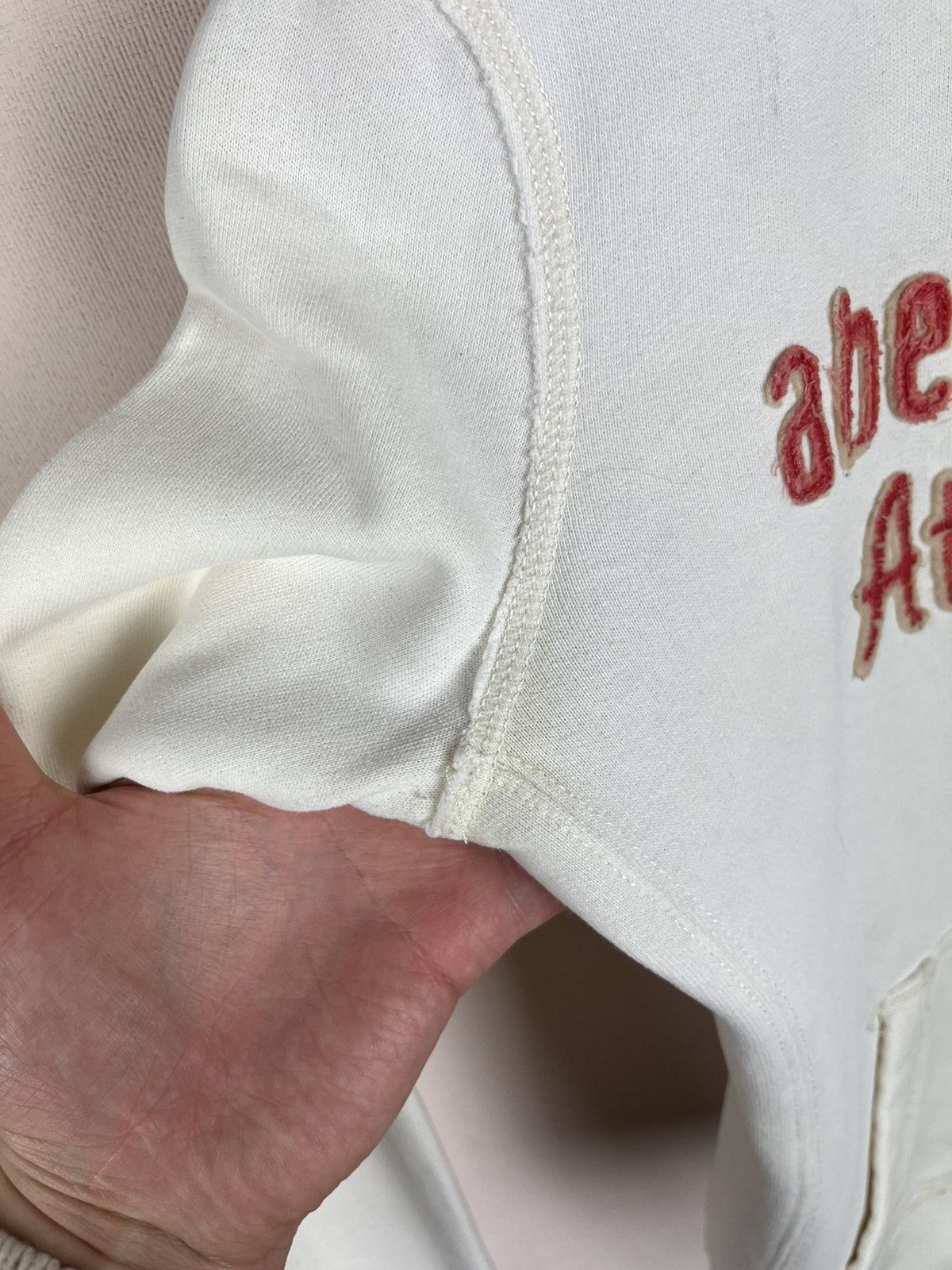 Abercrombie & Fitch Abercrombie & Fitch Y2K Muscle Women's Zip Up Hoodie White Size L / US 10 / IT 46 - 5 Thumbnail
