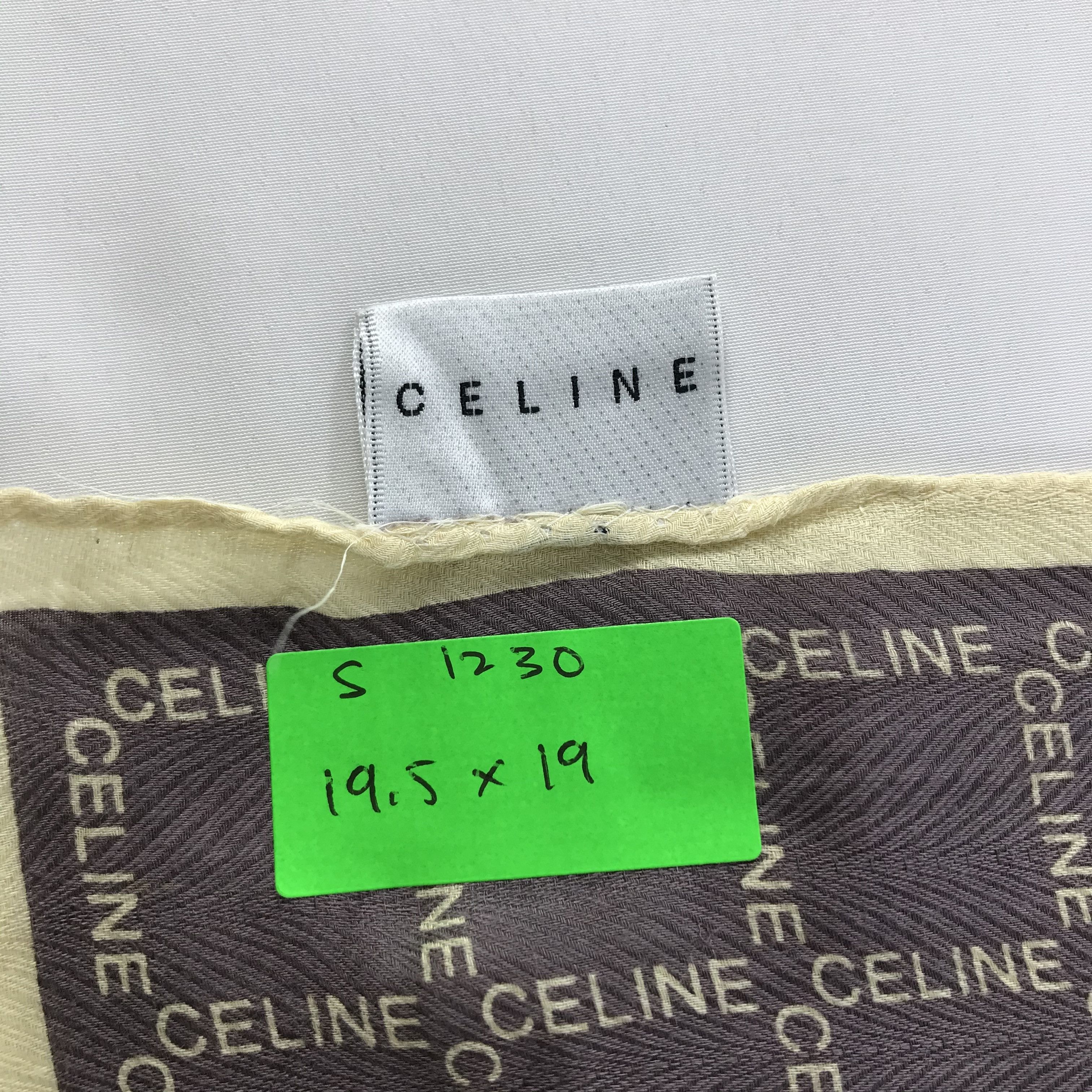 Celine × Vintage Celine Bandana / Handkerchief / Neckerchief - S1230 Size ONE SIZE - 5 Thumbnail