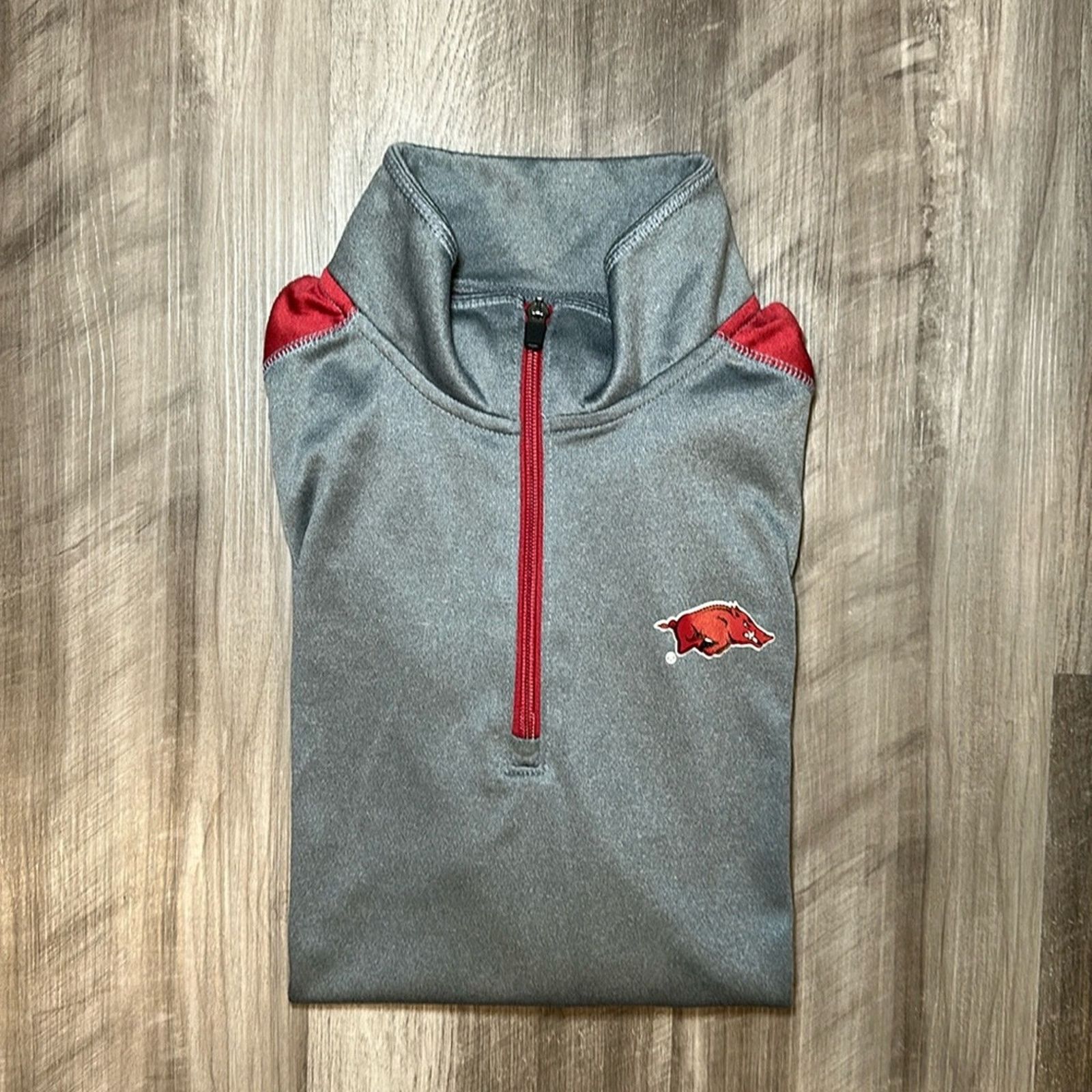 Champion Arkansas Razorbacks Champion Quarter Zip Pullover - Medium Size US M / EU 48-50 / 2 - 1 Thumbnail