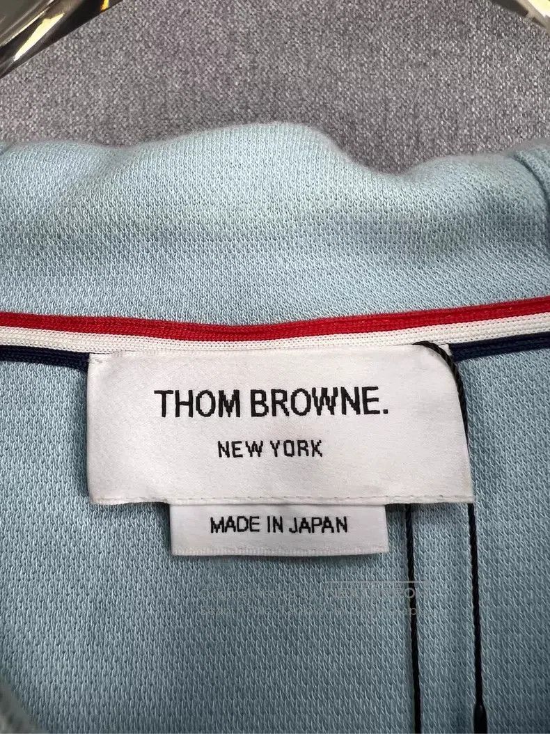 Thom Browne Thom Browne Misty Blue Knit Hooded Sweatshirt Size US XL / EU 56 / 4 - 4 Thumbnail