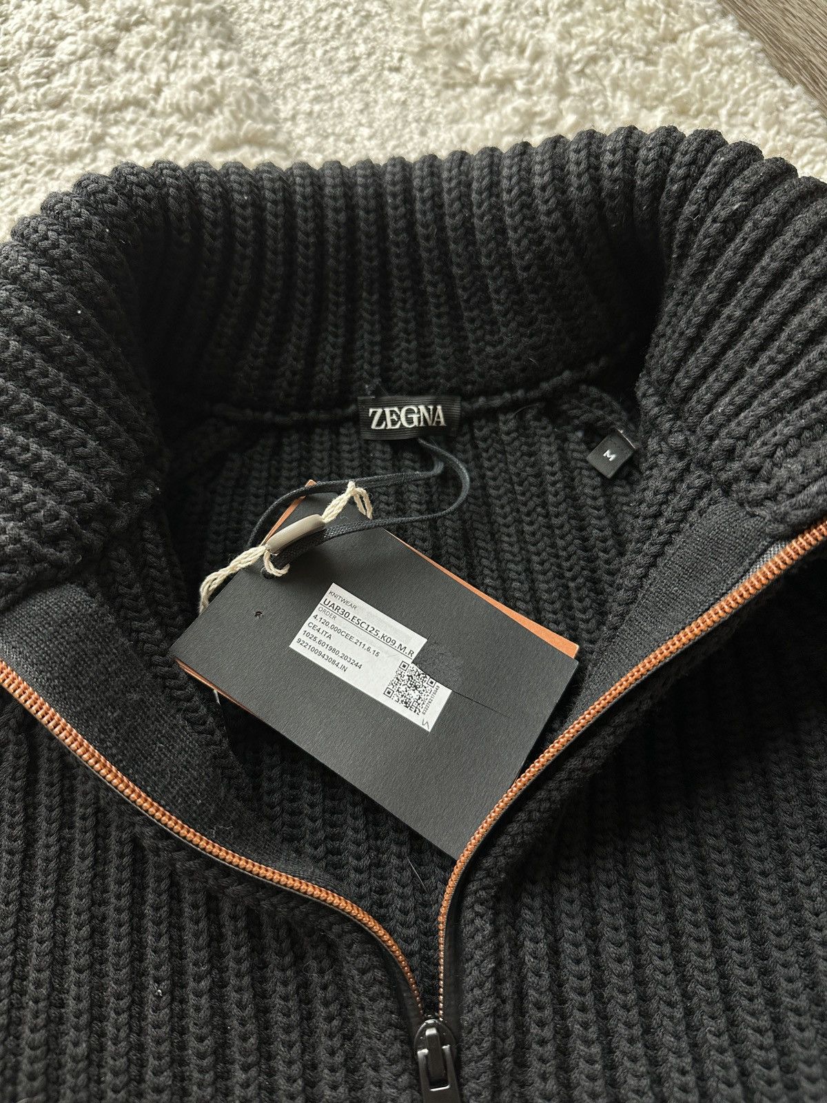 Ermenegildo Zegna Zegna Wool Sweater Pullover 3/4 quarter zip Size US M / EU 48-50 / 2 - 3 Thumbnail
