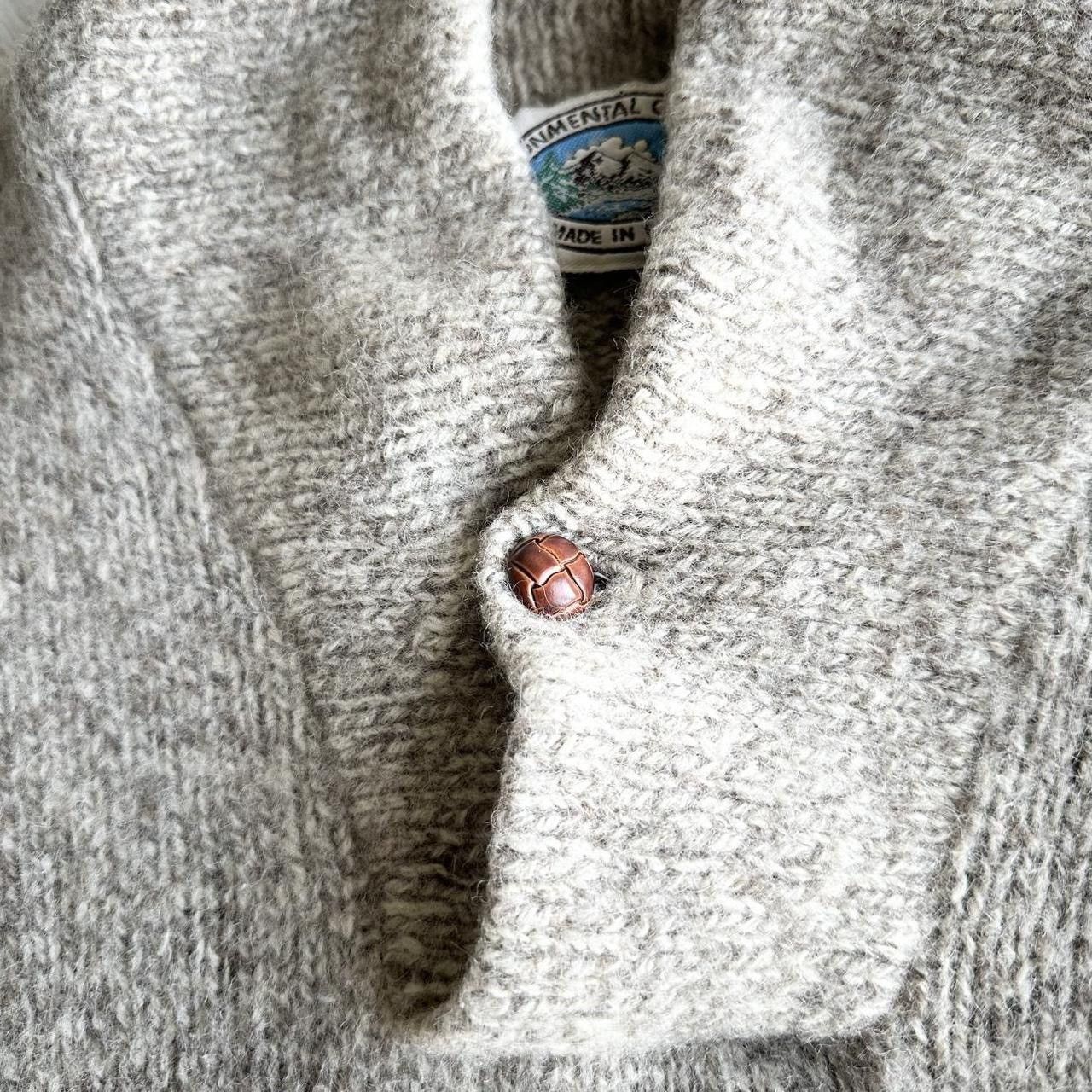 Other Vintage Sweater Mens Medium Beige Shawl Neck Wool Blend Vtg Size US M / EU 48-50 / 2 - 7 Thumbnail