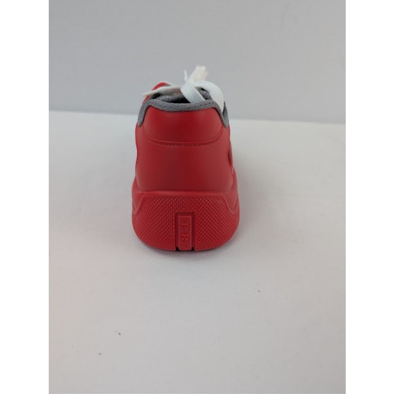 Prada o1rshd1 Calzature Uomo Icon Soft Lace Up Sneaker in Rosso Size US 9 / EU 42 - 16 Thumbnail
