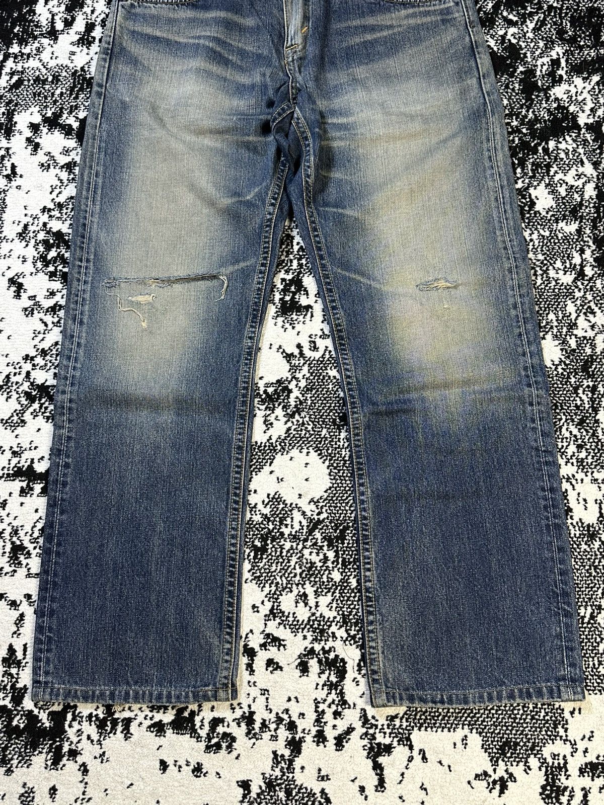 Sugar Cane 2000s Edwin 405 Exlcusive Vintage Washed Jeans Size US 33 - 2 Thumbnail