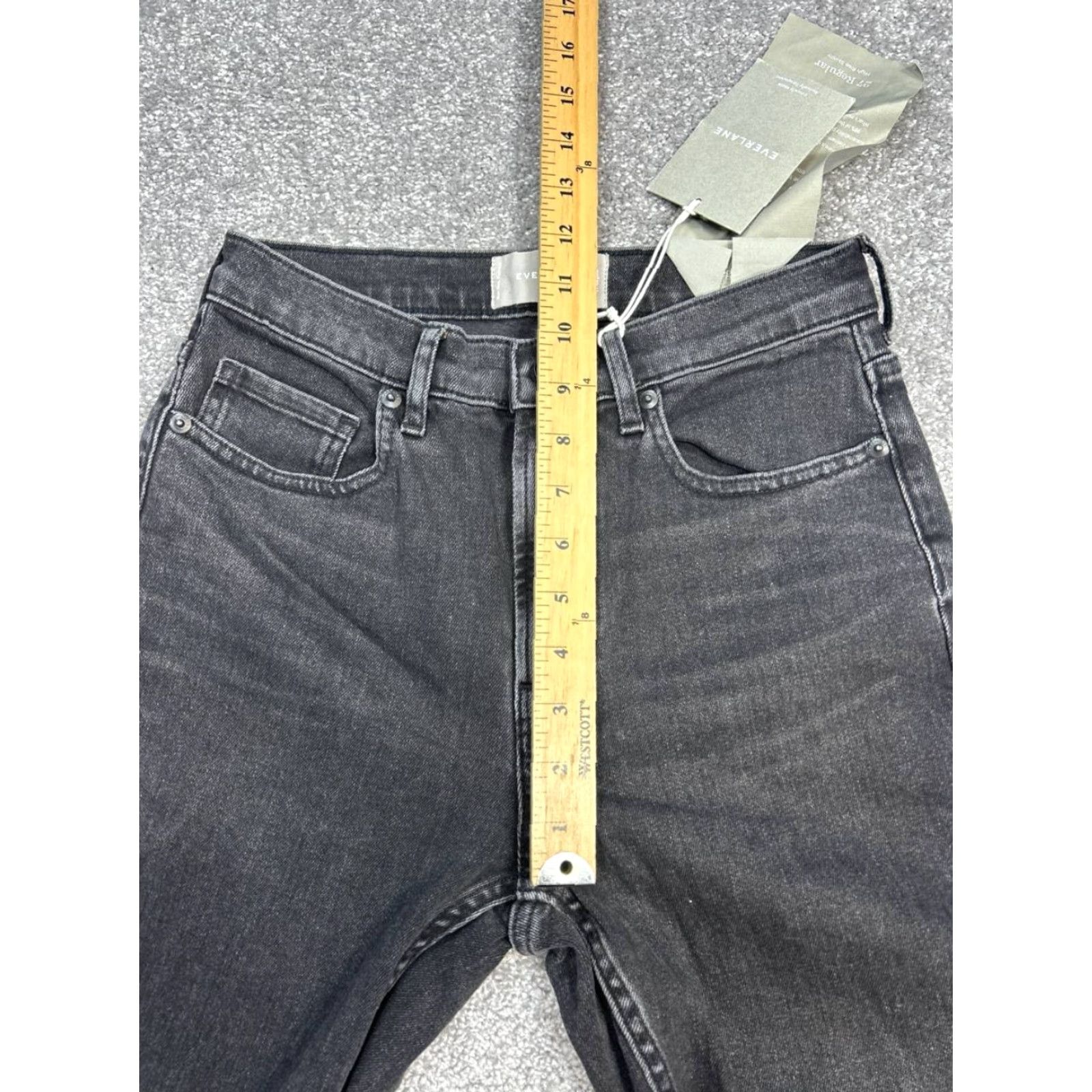 Everlane Everlane High Rise Skinny Jeans Womens 27 Black Denim Cotton Stretch City Modern 90s? Size 27" / US 4 / IT 40 - 4 Thumbnail