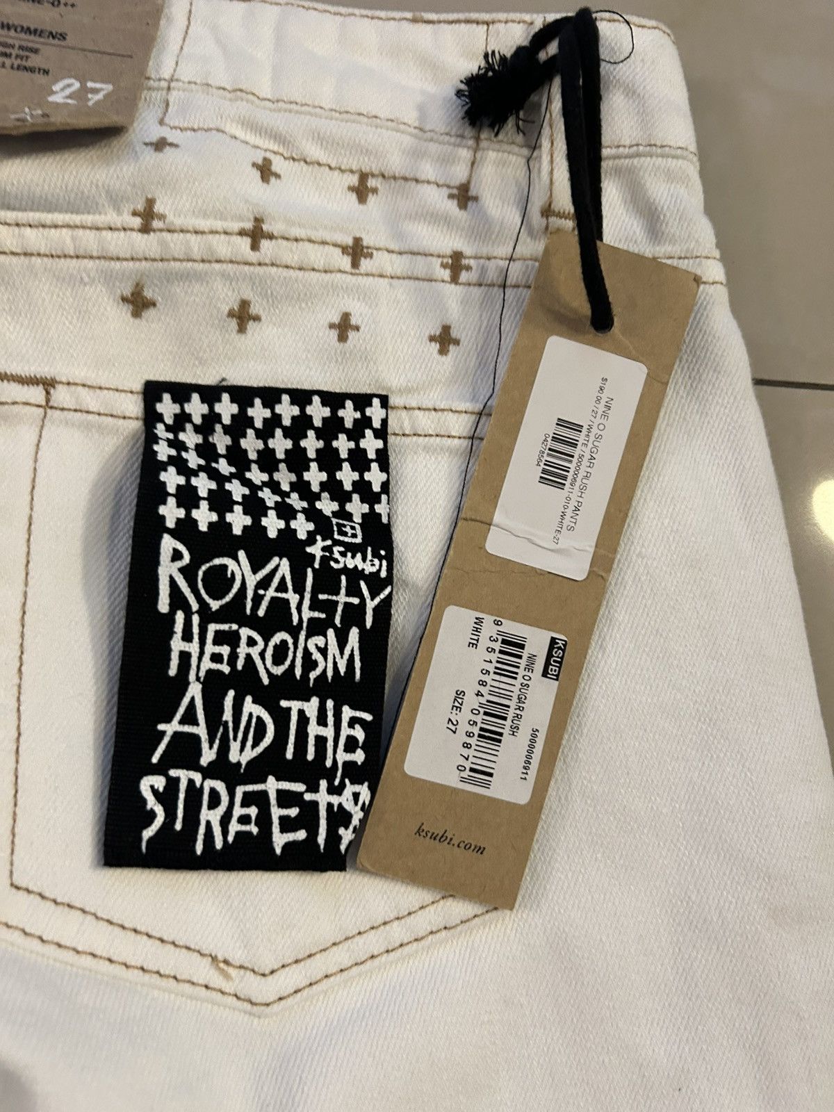 Ksubi Ksubi Straight White Jeans Size 27" / US 4 / IT 40 - 4 Thumbnail