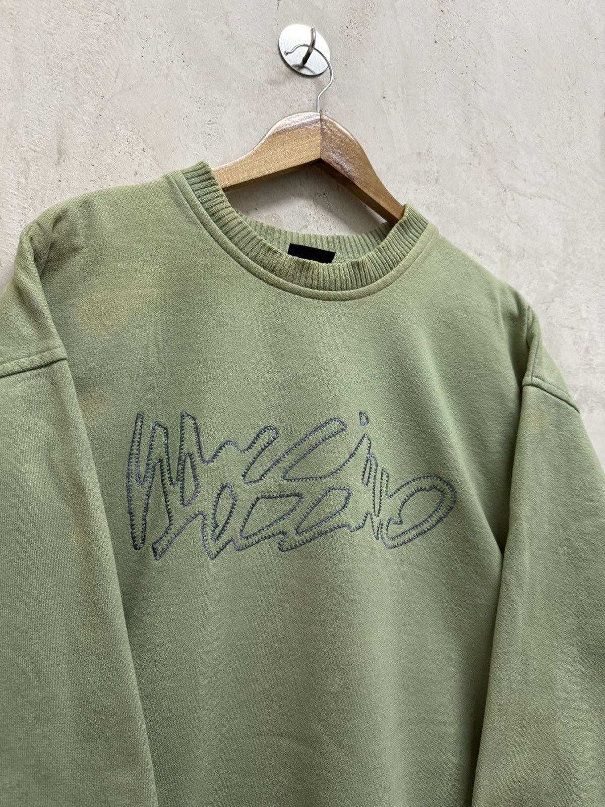 Mossimo Vintage Distressed Mossimo Spell Out Stitched Sweatshirt Size US L / EU 52-54 / 3 - 2 Thumbnail