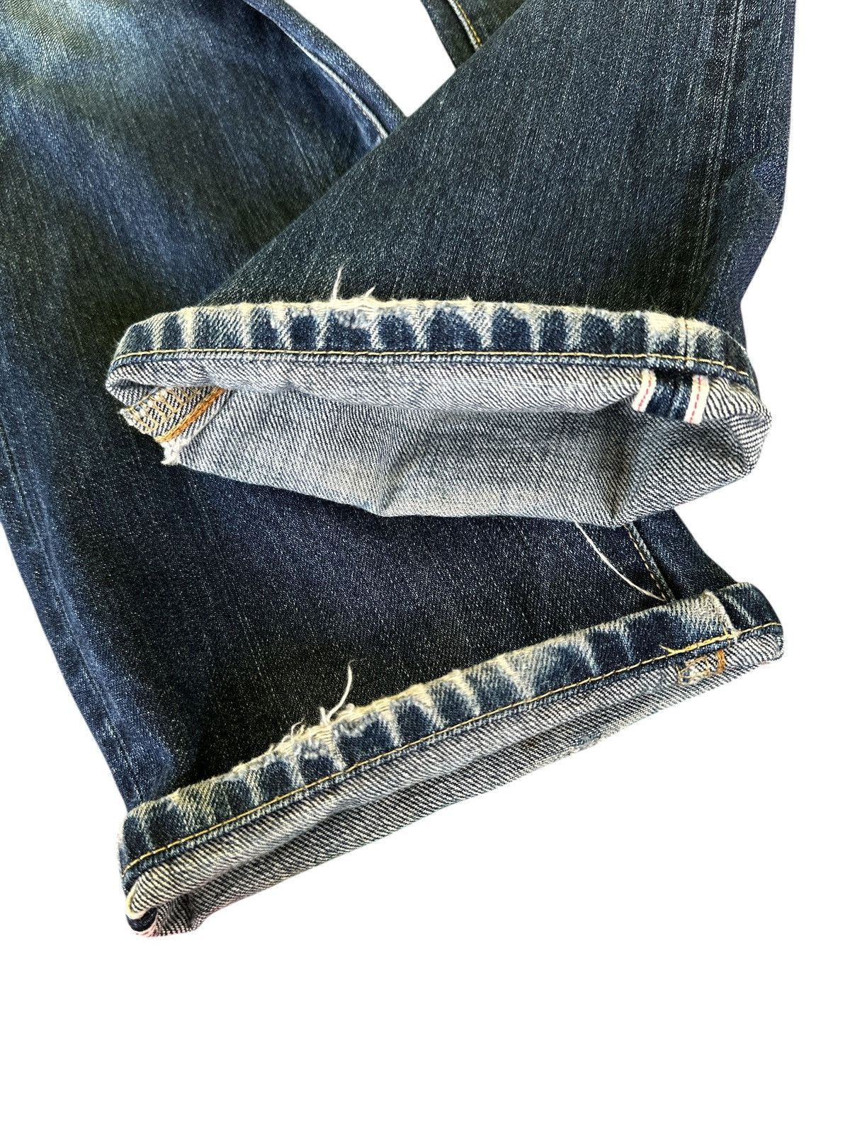 Japanese Brand Distress Uniqlo Selvedge 32x37 . Size US 32 / EU 48 - 8 Thumbnail