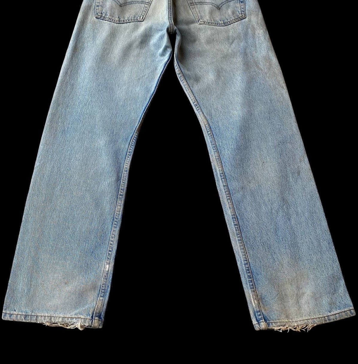 Levi's Vintage Clothing VINTAGE 00S LEVIS 501 DISTRESSED DENIM W32X29"(J09-03) Size US 32 / EU 48 - 4 Thumbnail