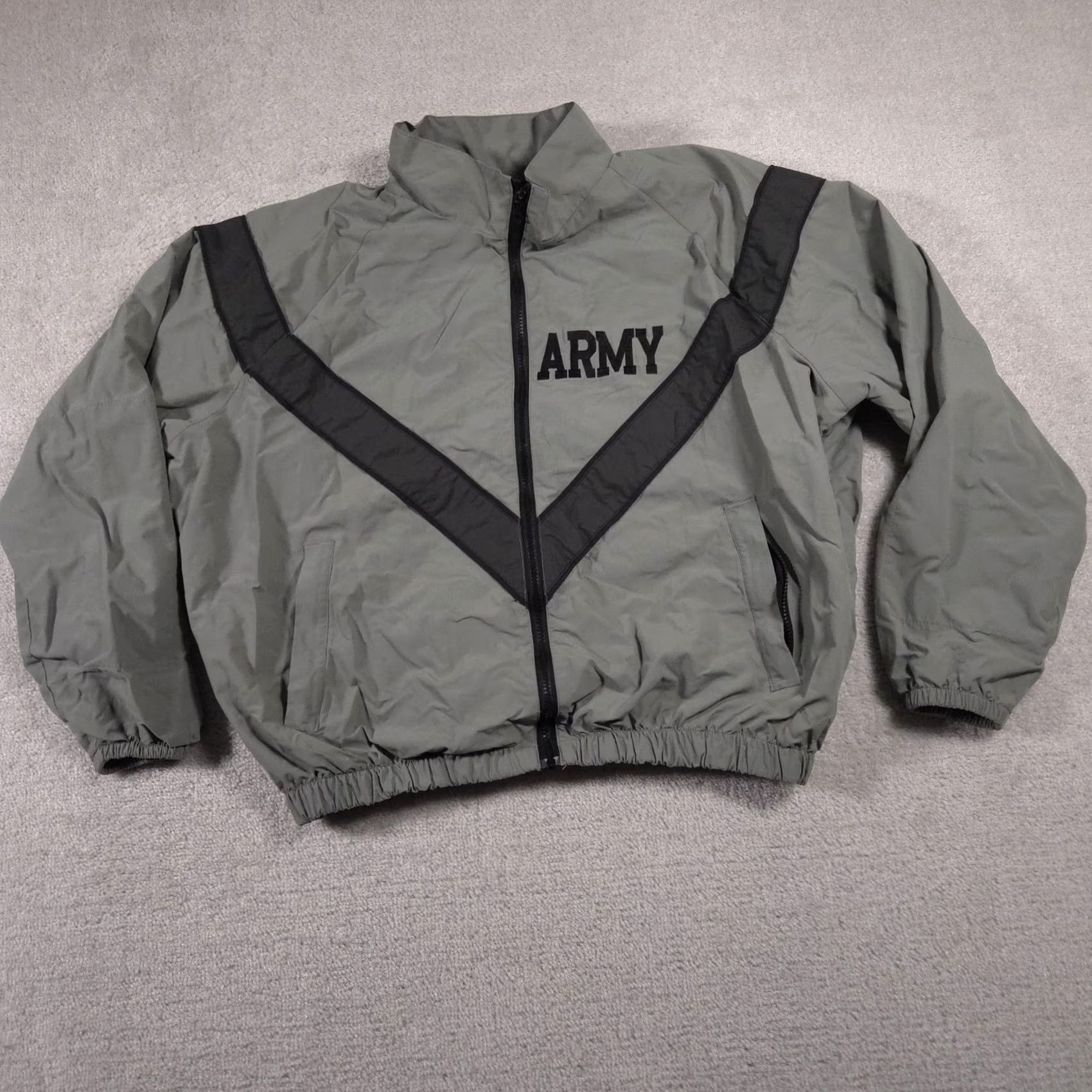Vintage Army IPFU Jacket Mens M Gray Full Zip Windbreaker Nylon Military Size US M / EU 48-50 / 2 - 2 Thumbnail