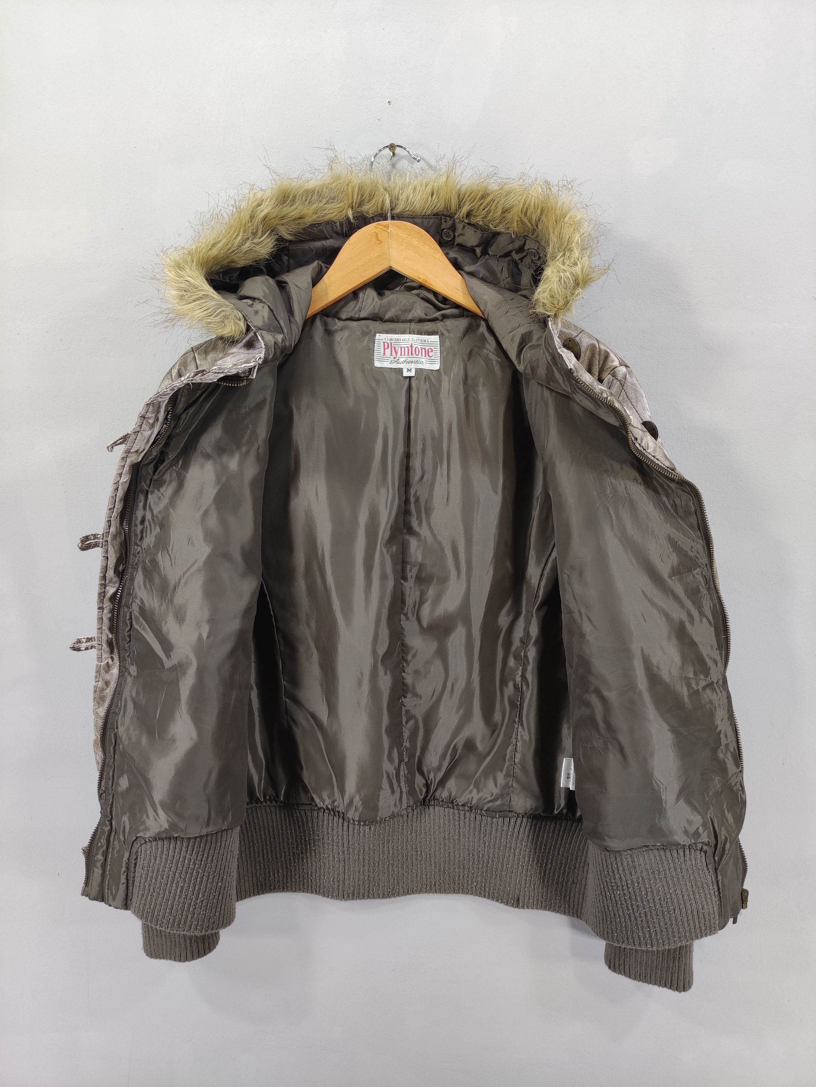 If Six Was Nine Vintage Plymtone Quilted Bomber Style Jacket Hoodie Zipper Size M / US 6-8 / IT 42-44 - 4 Thumbnail