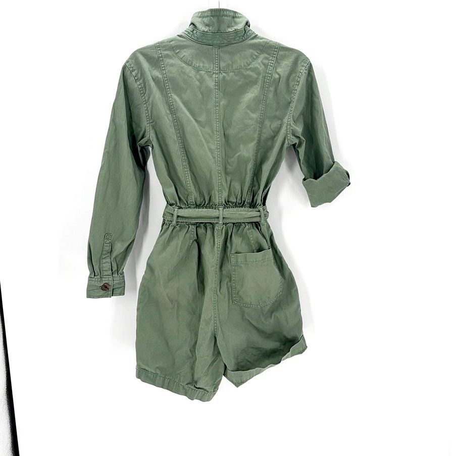Gap GAP olive green utility long sleeve jumpsuit size 2 preppy Size 26" / US 2 / IT 38 - 2 Thumbnail