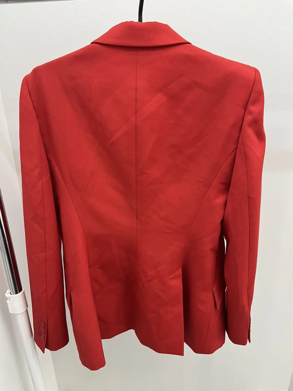 Alexander McQueen Alexander McQueen Single Button Red Wool Blazer Size XL / US 12-14 / IT 48-50 - 2 Thumbnail