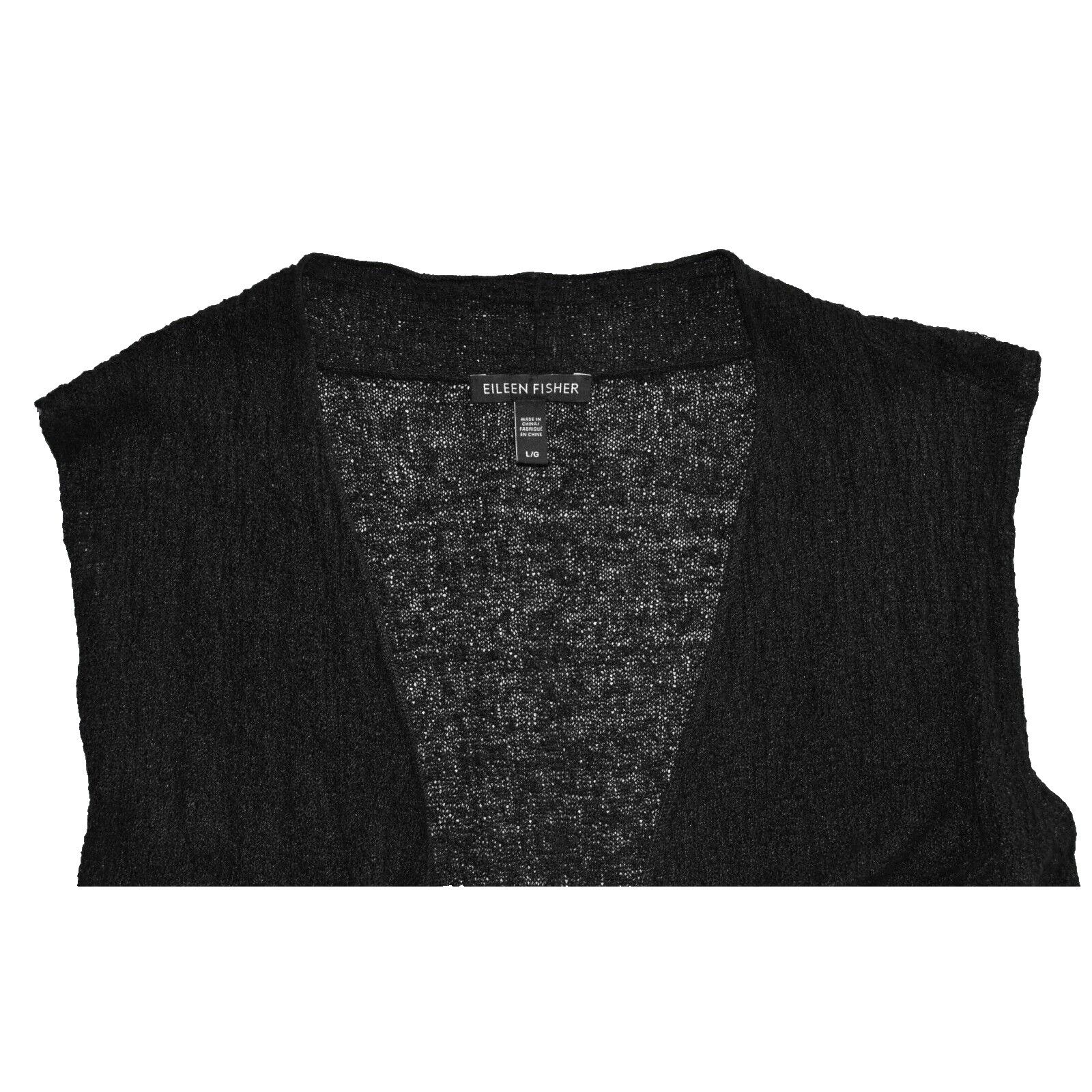Eileen Fisher EILEEN FISHER Viscose Open Front Long Cardigan Sweater Sz L Size L / US 10 / IT 46 - 4 Thumbnail