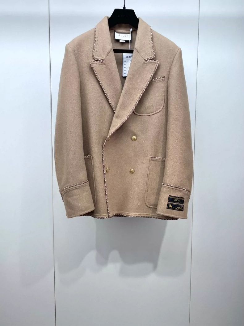 Gucci Gucci Camel wool double-breasted jacket 2504-Nextarrow Size US S / EU 44-46 / 1 - 1 Thumbnail