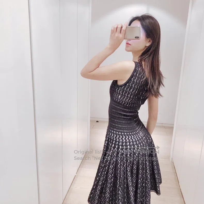 Alaia Alaia Sleeveless Knit Dress with Pleated Design Size S / US 4 / IT 40 - 8 Thumbnail