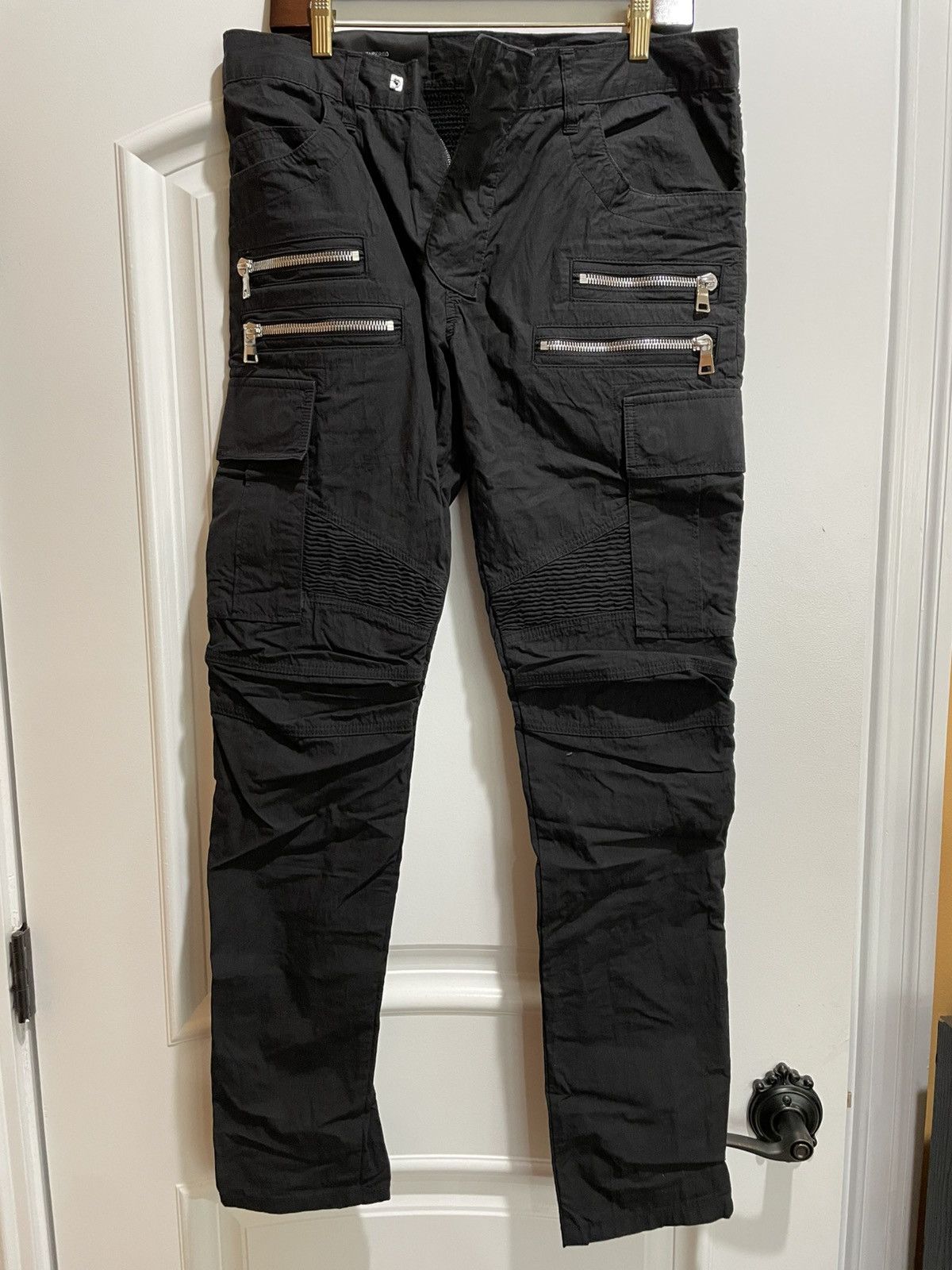 Balmain Balmain 4 Zip Biker Cargo Pants Size US 34 / EU 50 - 1 Thumbnail