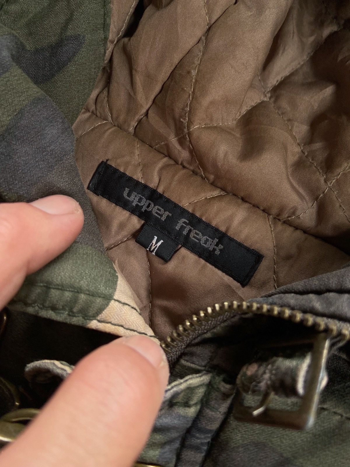 UPPER FREAK FAUX FUR MULTI POCKET ARMY PARKA JACKET