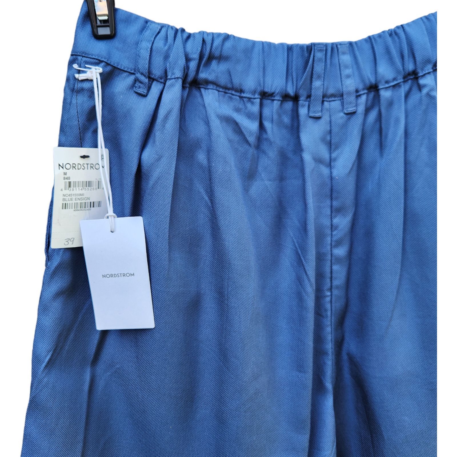 Nordstrom Nordstrom Medium Blue Ensign Shorts Elastic Waist Pocket NWT Size 28" / US 6 / IT 42 - 8 Thumbnail
