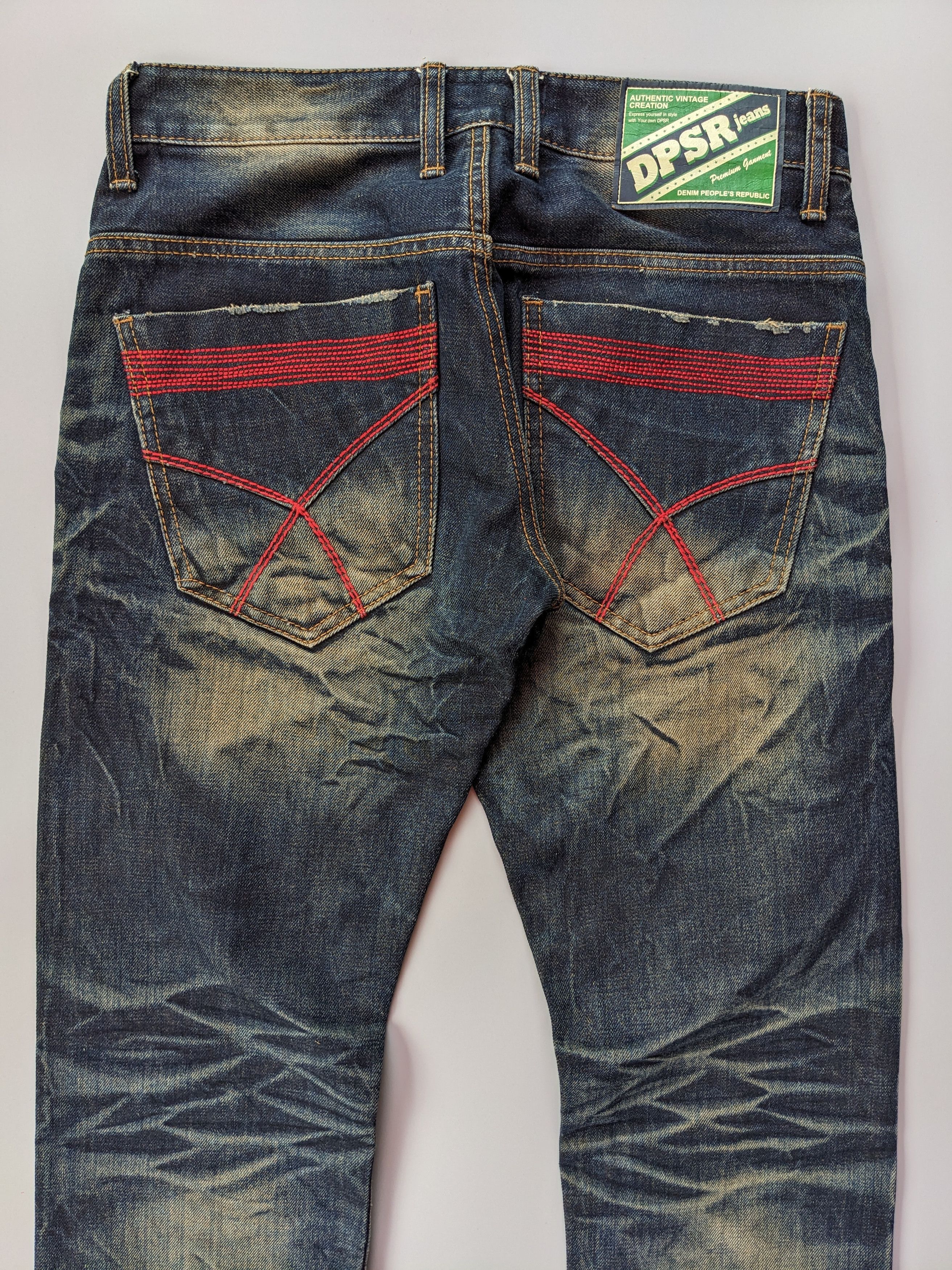 Japanese Brand DPSR indigo mudwash rusty jeans Size US 31 - 6 Thumbnail