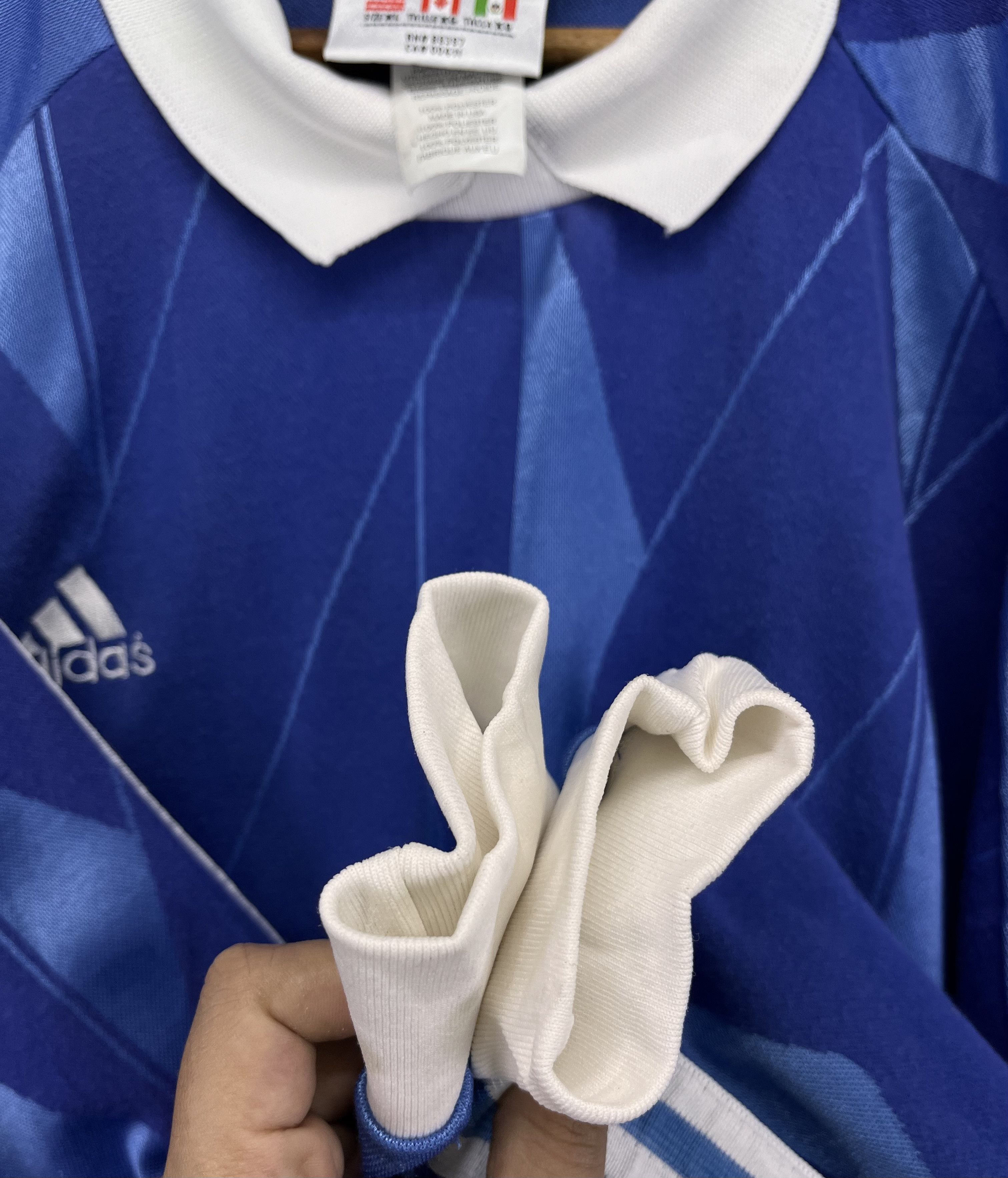 Adidas Vintage Adidas France Nationally Style Long Sleeve Jersey Size US XL / EU 56 / 4 - 10 Thumbnail