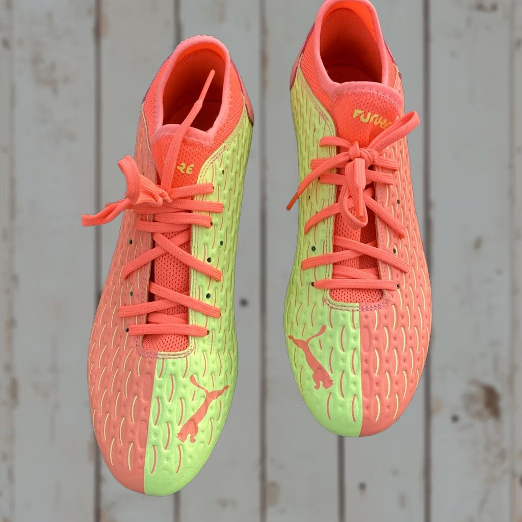 Puma Puma Future 5.4 OSG Netfit FG AG Peach Soccer Boots Mens SZ 10.5 Boots Peach Red Nrgy Fizzy Yellow Mens Shoes Size US 8 / EU 41 - 1 Thumbnail